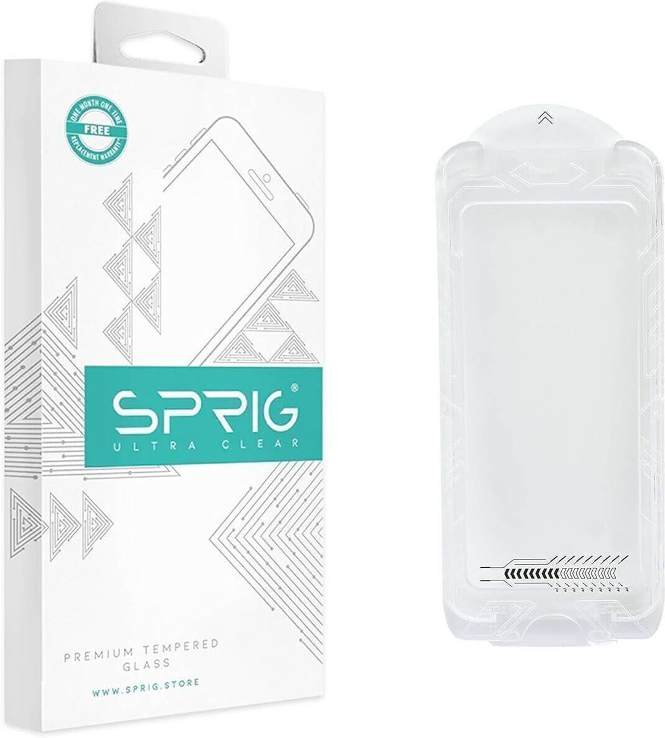 Sprig Tempered Glass Guard for iPhone 16, Apple iPhone 15 (Pack o