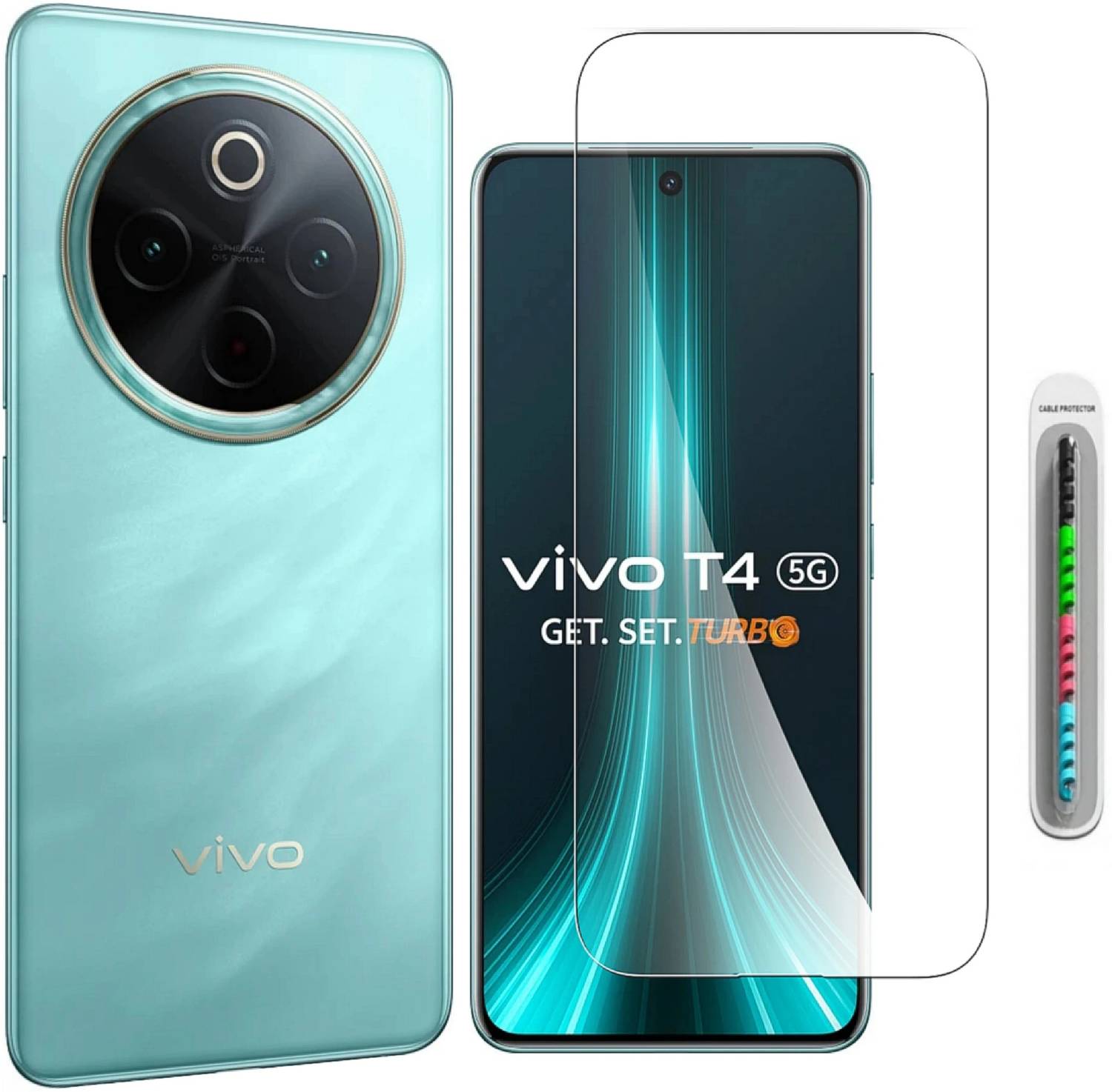 GORILLA PRO PLUS Tempered Glass Guard for Vivo T4 Temper Glass Edge To Edge Screen Guard For Vivo T4 5G Tempered Glass
