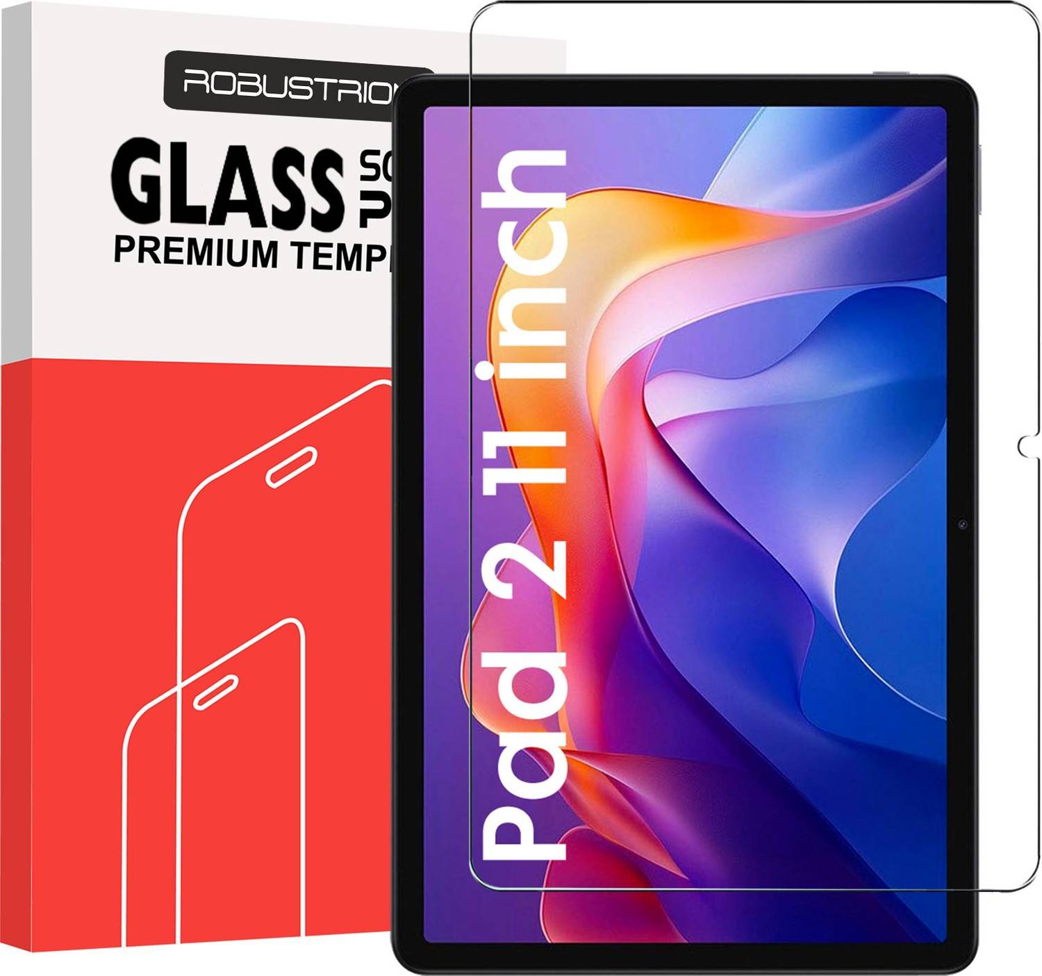 ROBUSTRION Tempered Glass Guard for Redmi Pad 2 11 inch