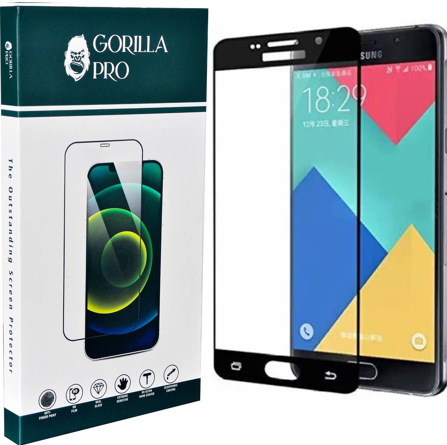 GORILLA PRO Tempered Glass Guard for Samsung Galaxy C9 Pro