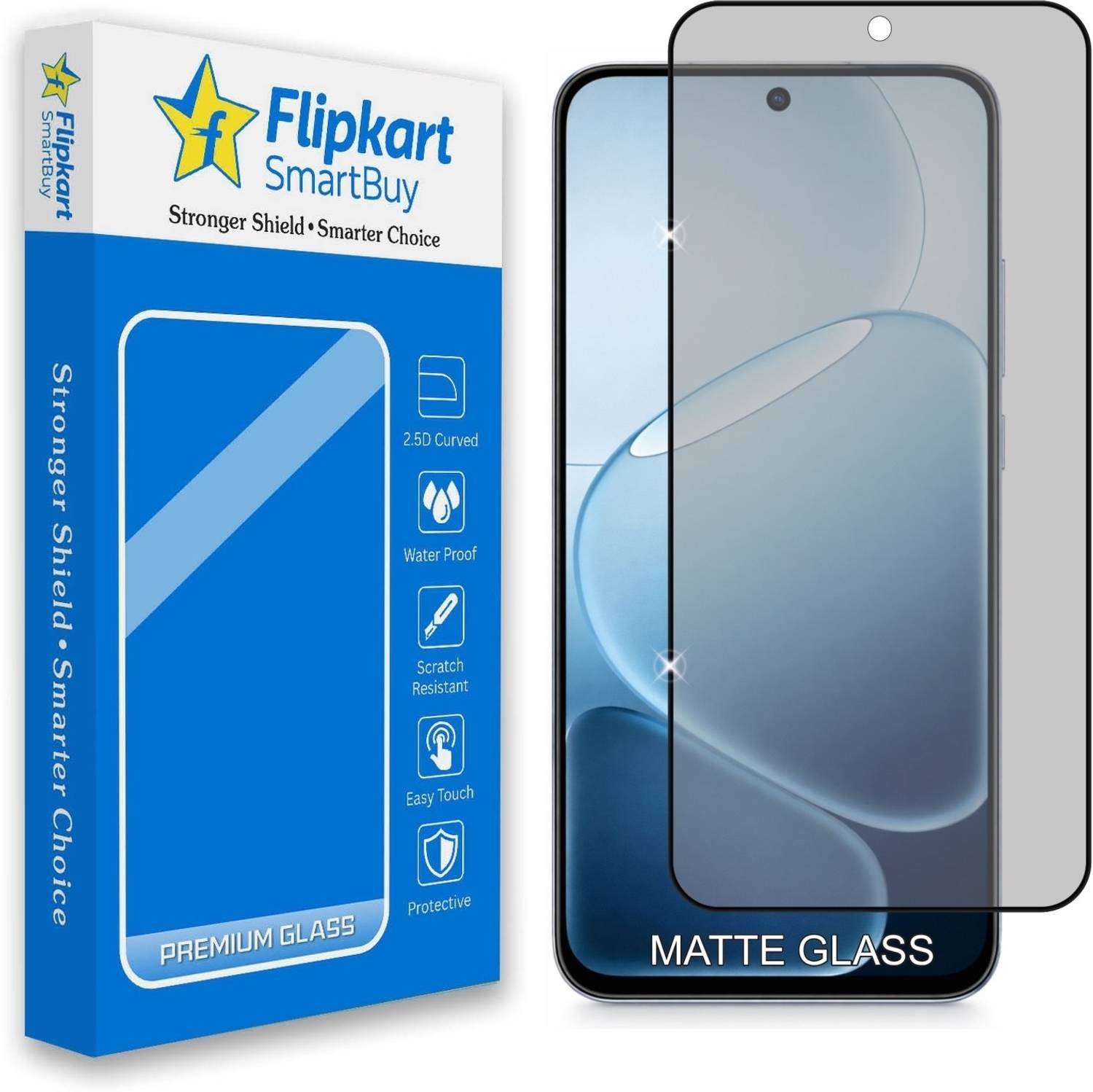 Flipkart SmartBuy Tempered Glass Guard for Google Pixel 10A, Matte / Gaming Screen Protector, with Easy Installation Kit