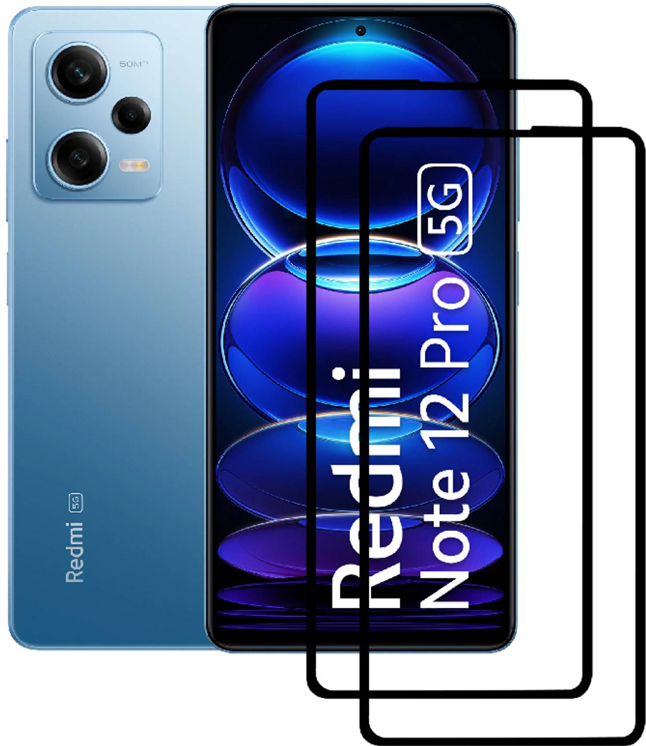 ASMANTIC Tempered Glass Guard for Mi Redmi Note 12 PRO 5G