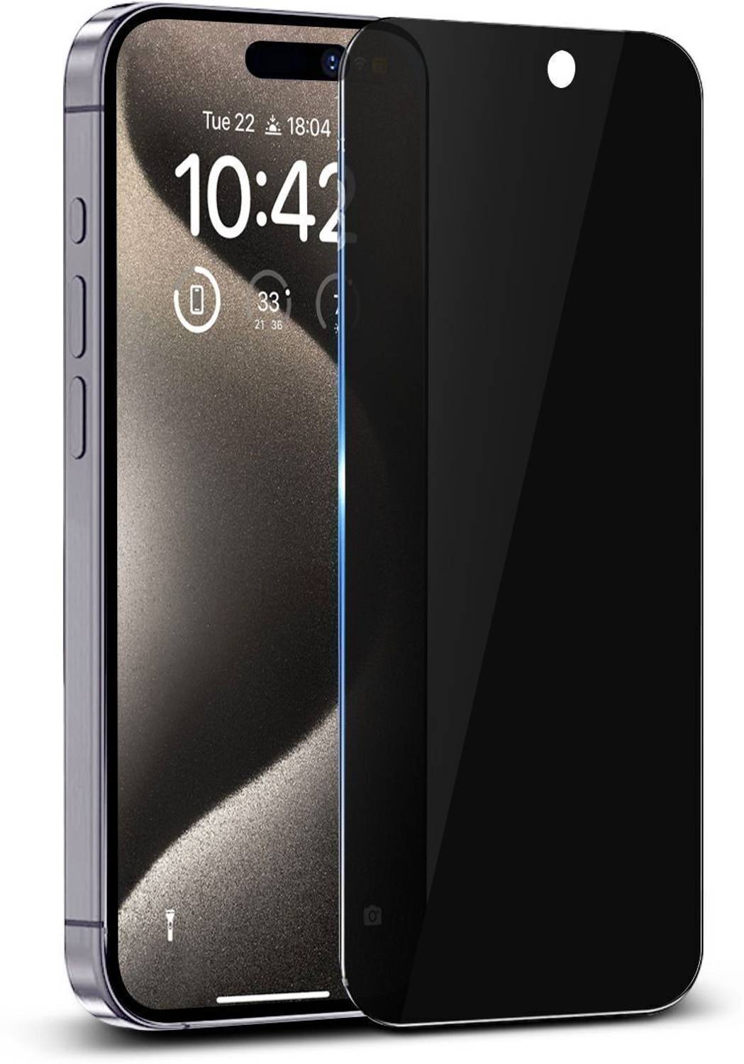 Gripp Tempered Glass Guard for Apple iPhone 15 Pro (6.1"), Anti-S