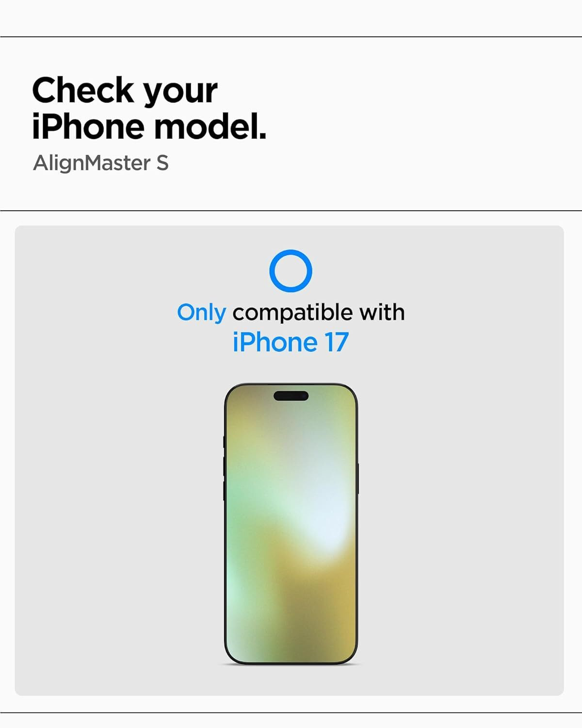 Image of Spigen Tempered Glass Guard for iPhone 17