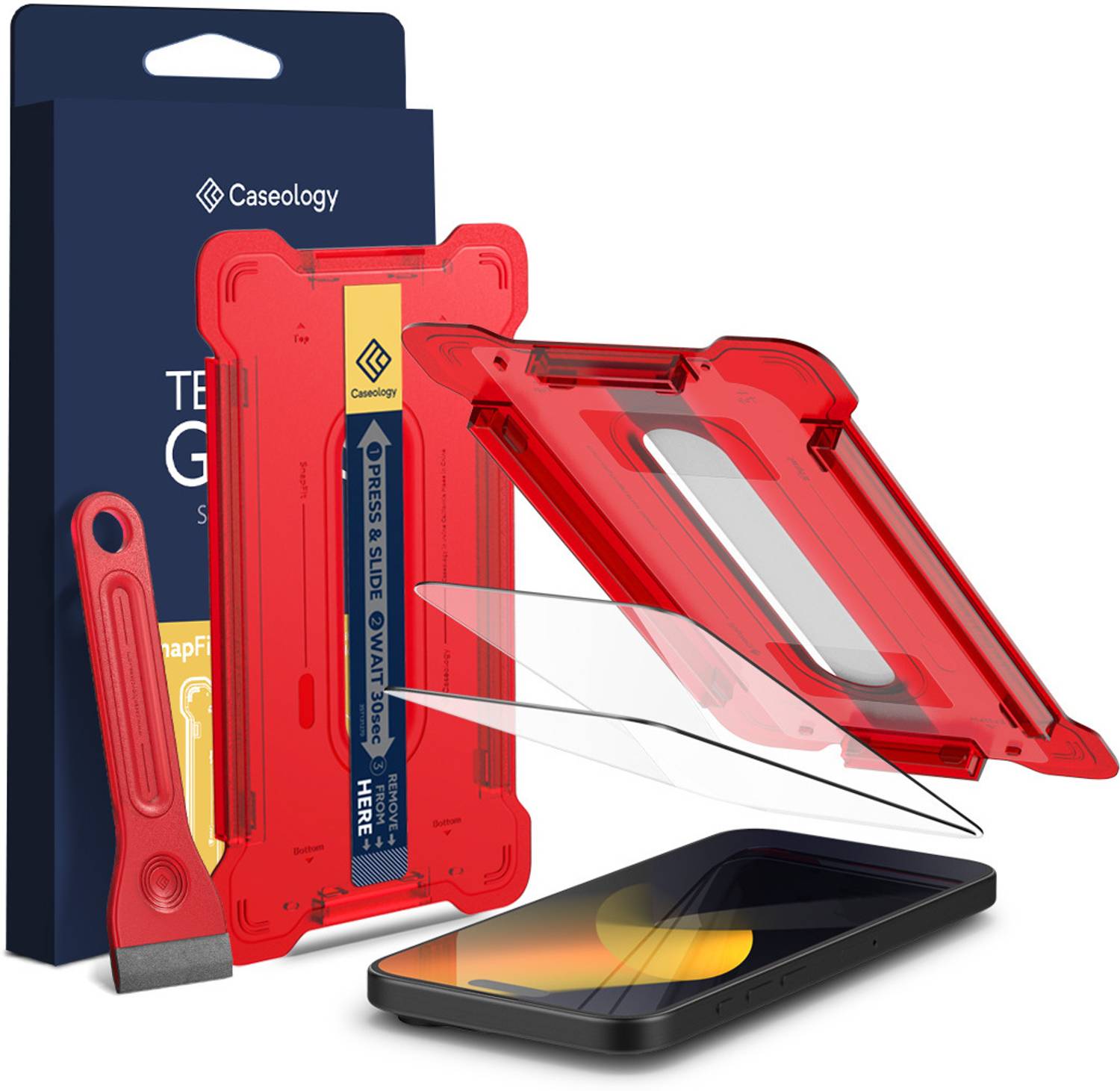 Caseology Tempered Glass Guard for iPhone 16 Pro (Pack of 2)