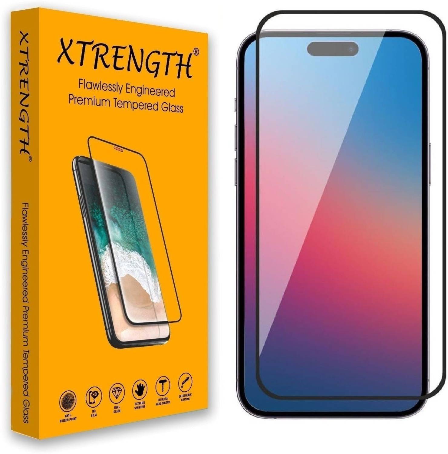 XTRENGTH Tempered Glass Guard for Apple iPhone 16, Apple iPhone 1