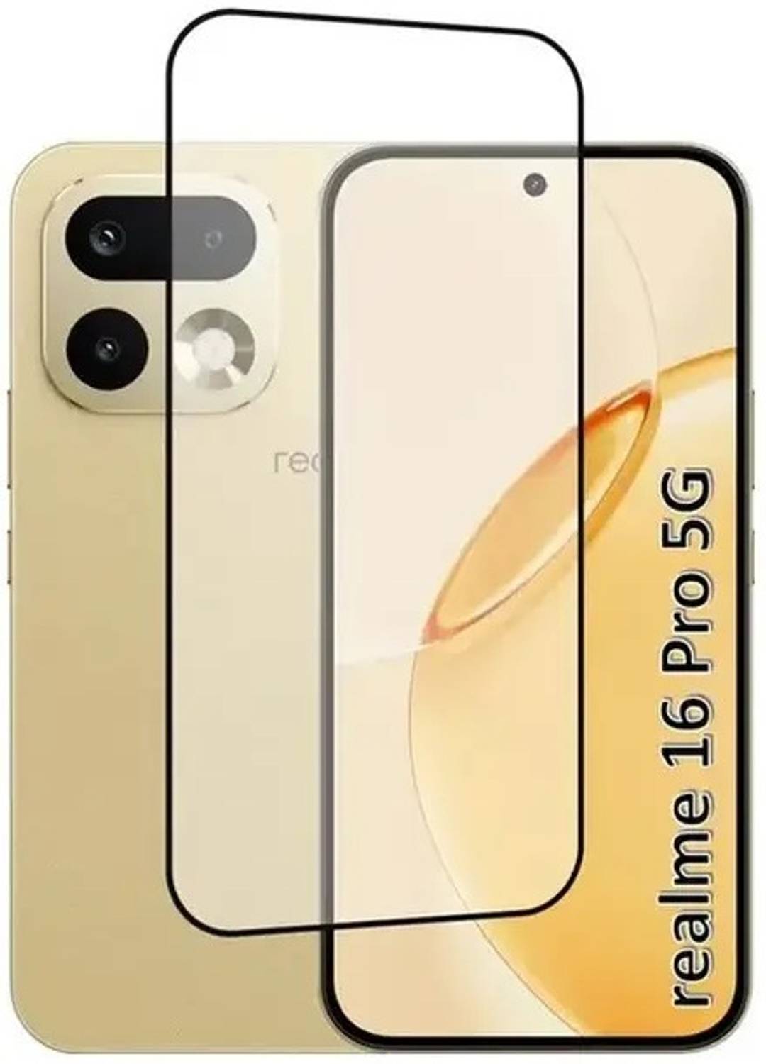 AB PRIME Edge To Edge Tempered Glass for Realme 16 Pro 5G, Realme 16 Pro