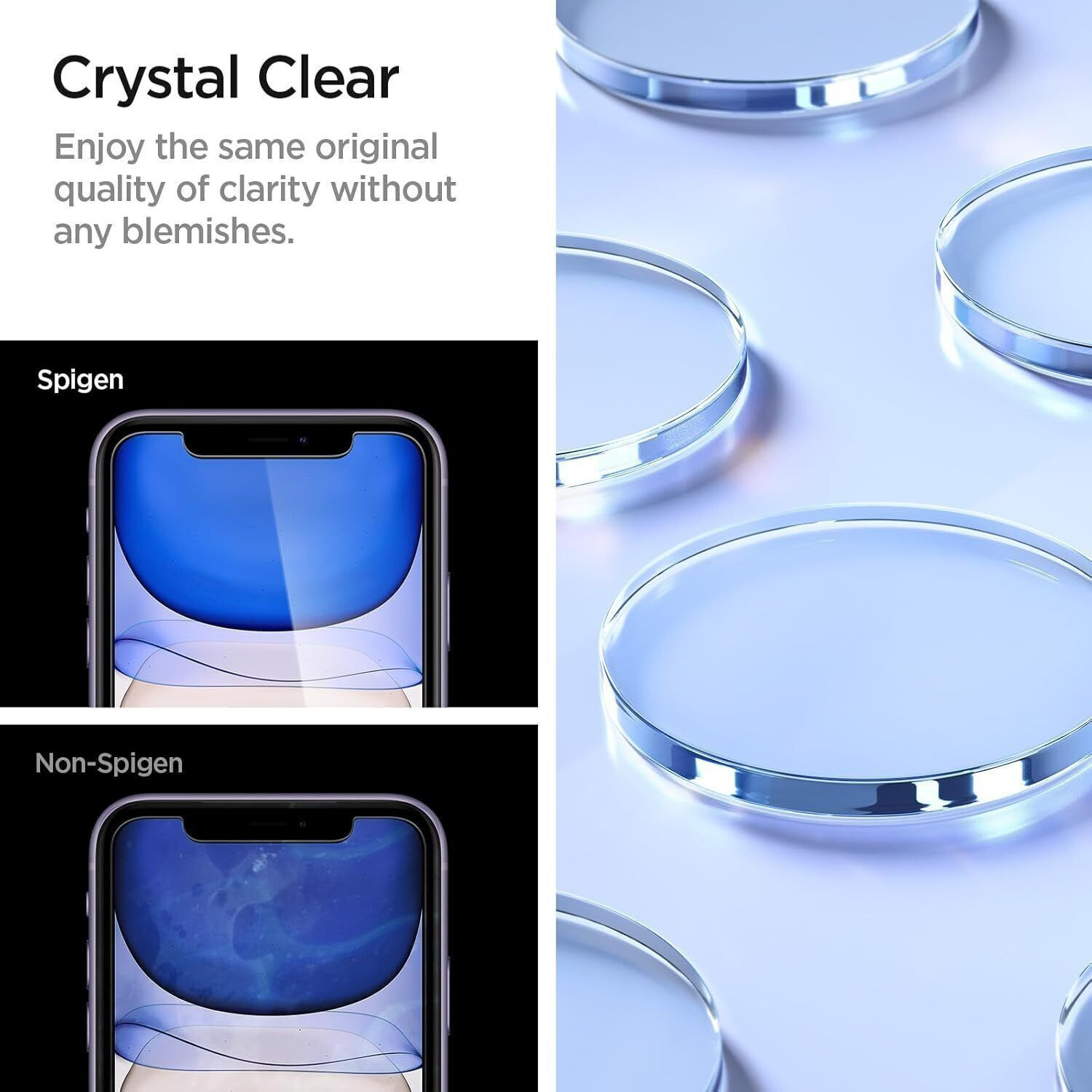 Image of Spigen Tempered Glass Guard for iPhone 11
