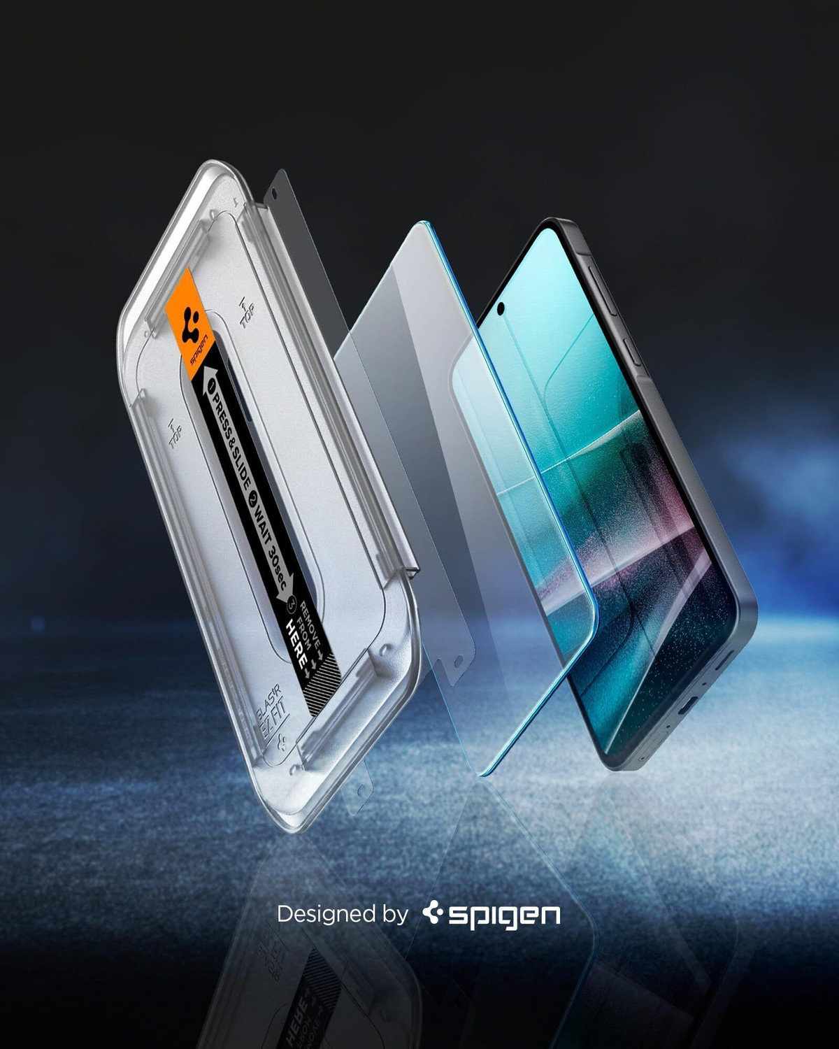 Image of Spigen Screen Guard with Applicator Kit for Samsung Galaxy A37 / A36 5G
