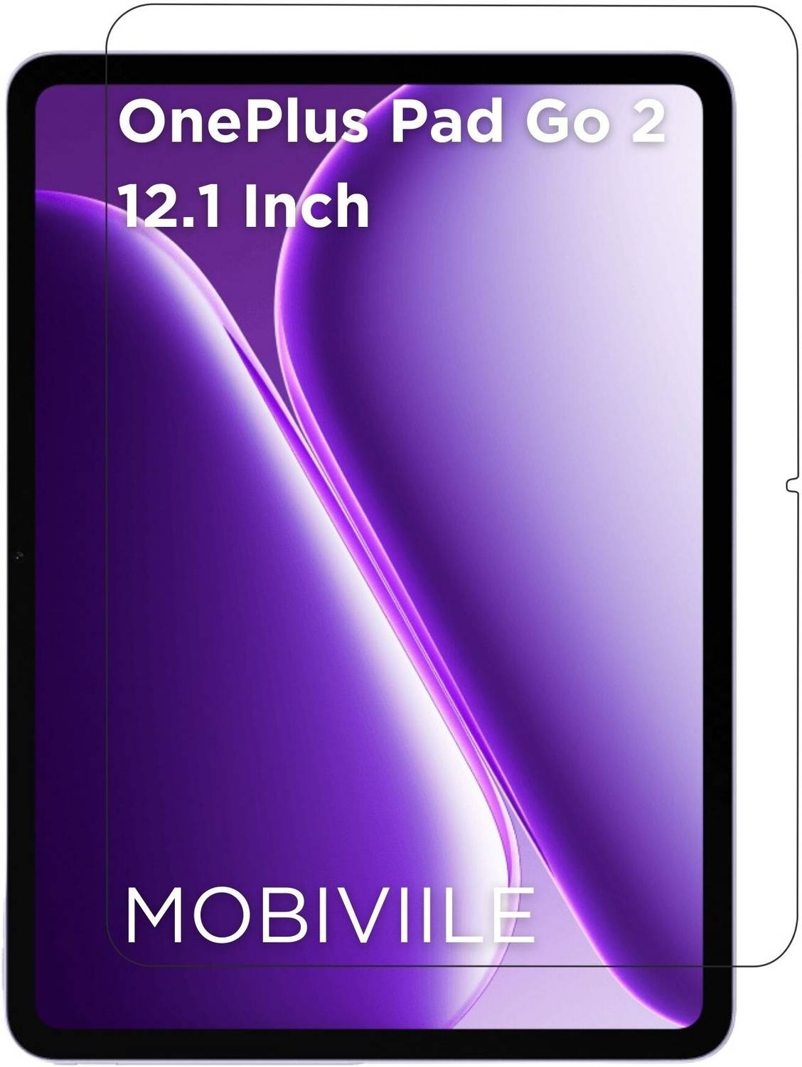 MOBIVIILE Tempered Glass Guard for OnePlus Pad Go 2 12.1 inch