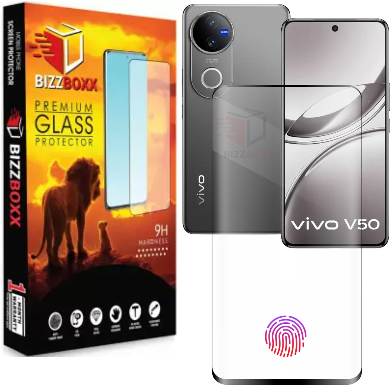 Image of BizzBoxx Tempered Glass Guard for MOTOROLA Edge 60 Pro 5G, MOTOROLA Edge 60 Pro, FULL GLUE, MOTO Edge 60 Pro 5G, Full Glue, Precise Curved Edges, UV Glue Not Required, Scratch Guard, Full Glue temper glass guard, screen guard, 6.7 Inch With Installation Kit