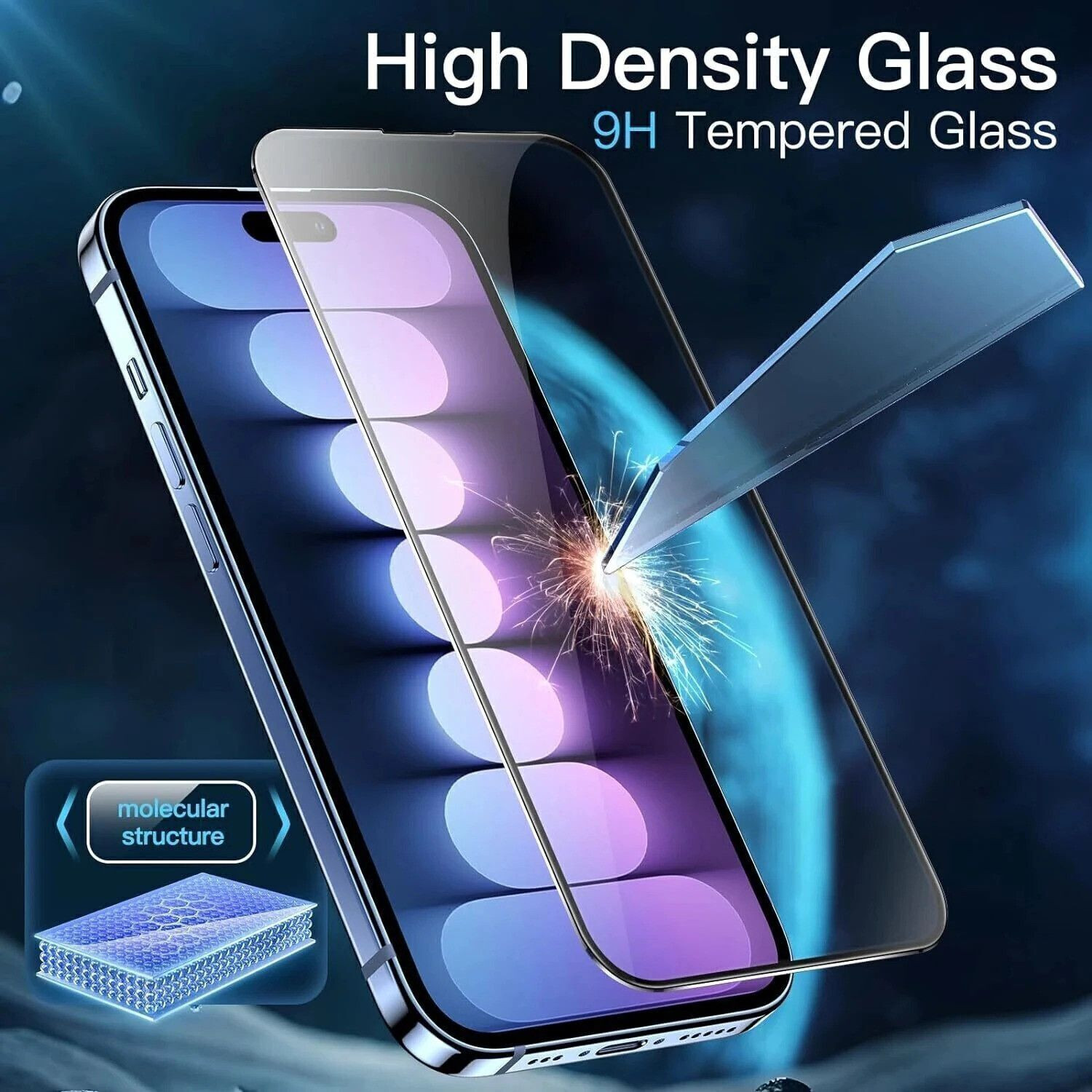 Image of Flipkart SmartBuy Tempered Glass Guard for Apple iPhone 15, Apple iPhone 16, iPhone 16, with Easy Installation Kit