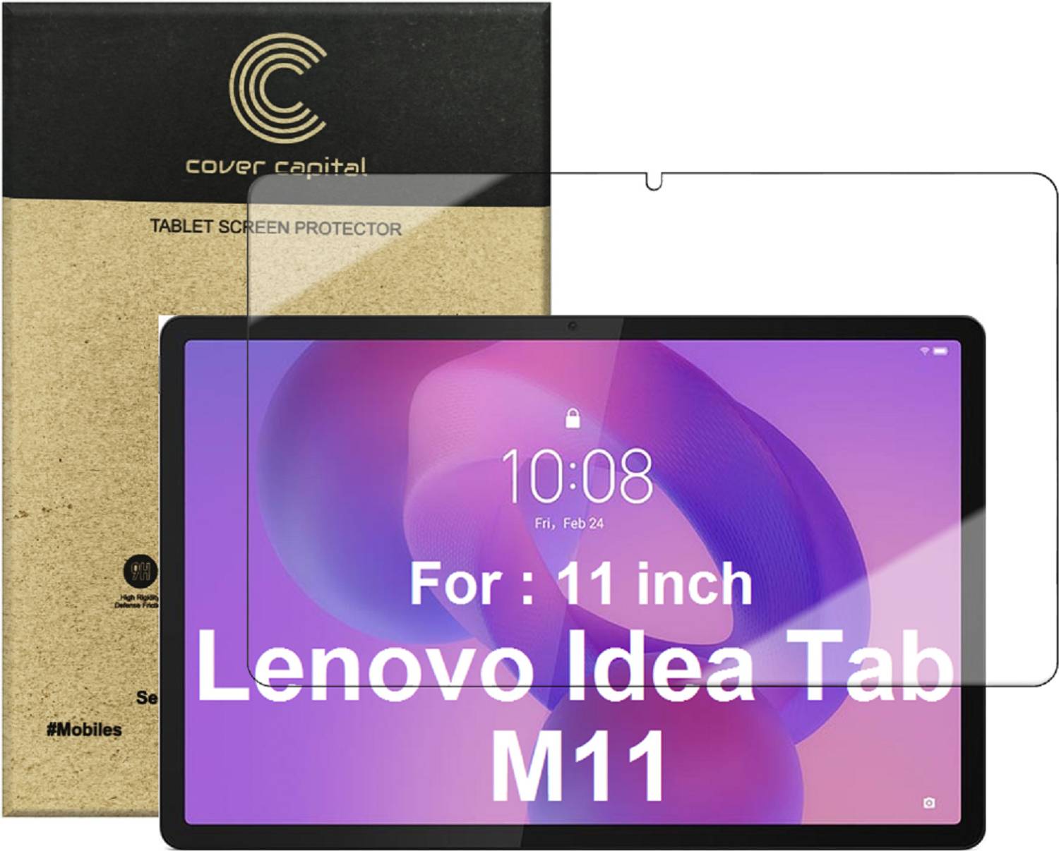 COVER CAPITAL Tempered Glass Guard for Lenovo Tab M11 11inch, Idea Tab 11 inch