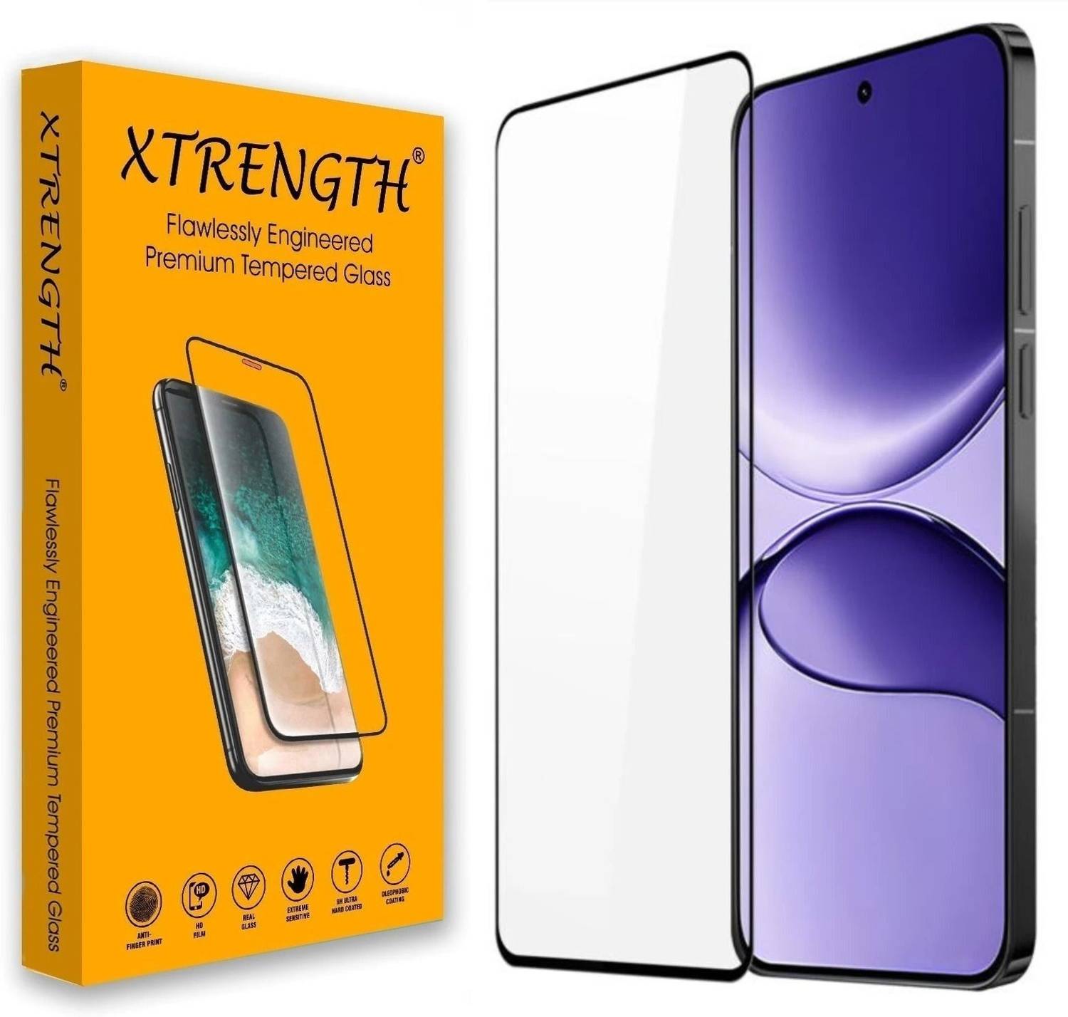XTRENGTH Tempered Glass Guard for POCO F7 5G, with Easy Installation Kit
