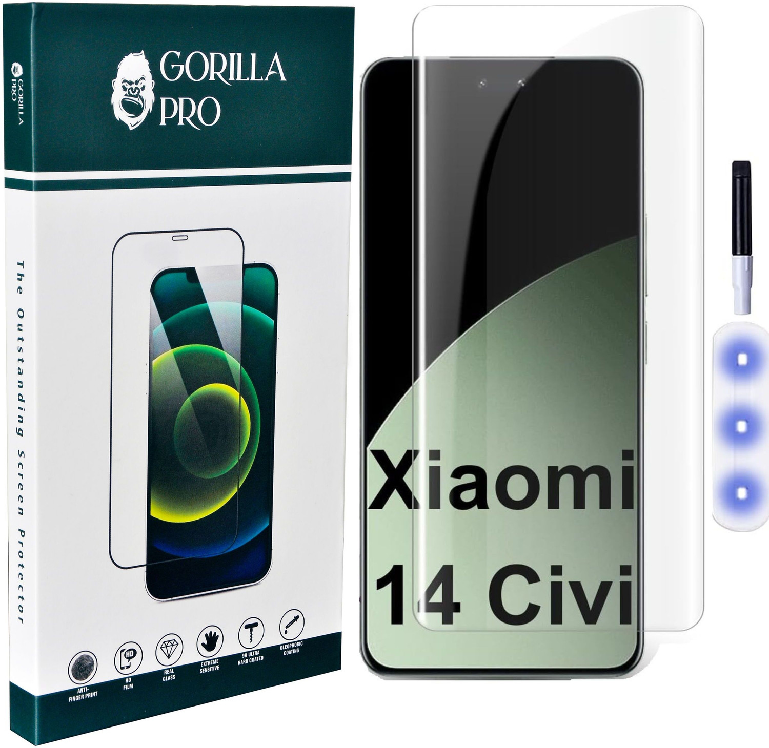Image of GORILLA PRO Tempered Glass Guard for Xiaomi 14 CIVI