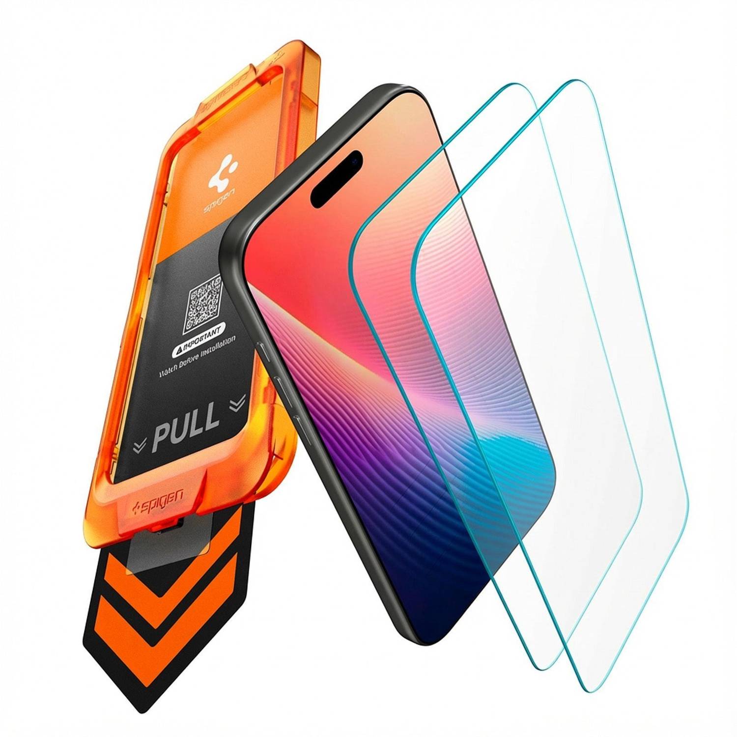 Spigen Tempered Glass Guard for iPhone 17 (Pack of 2)