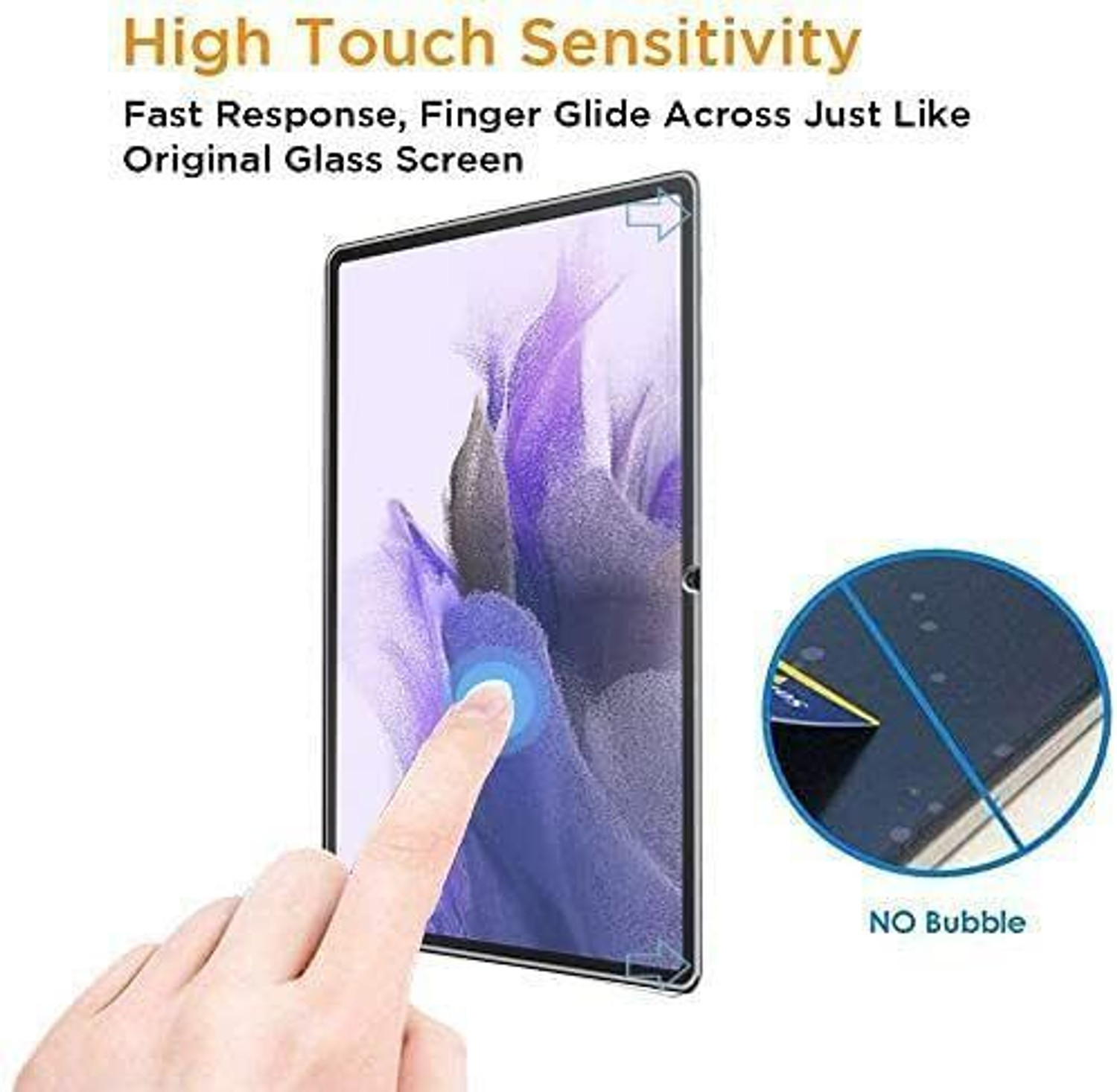 Image of Proelite Tempered Glass Guard for Apple iPad Air 11 inch M4 /M3 /M2 2026 /2025 /2024, Premium Tempered Glass Screen Protector