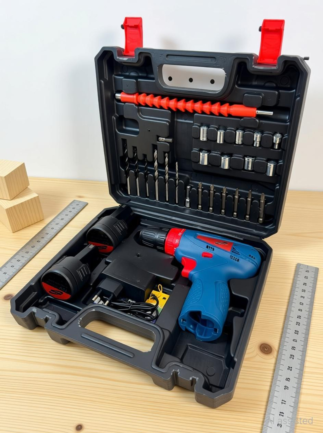 Image of M-TREX HI-FLEX CORDLESS DRILL KIT SET 25 TYPE OF TOOLS & 12V LI-ION BATTERY,CHARGER HF-CL-CD-12 Collated Screw Gun