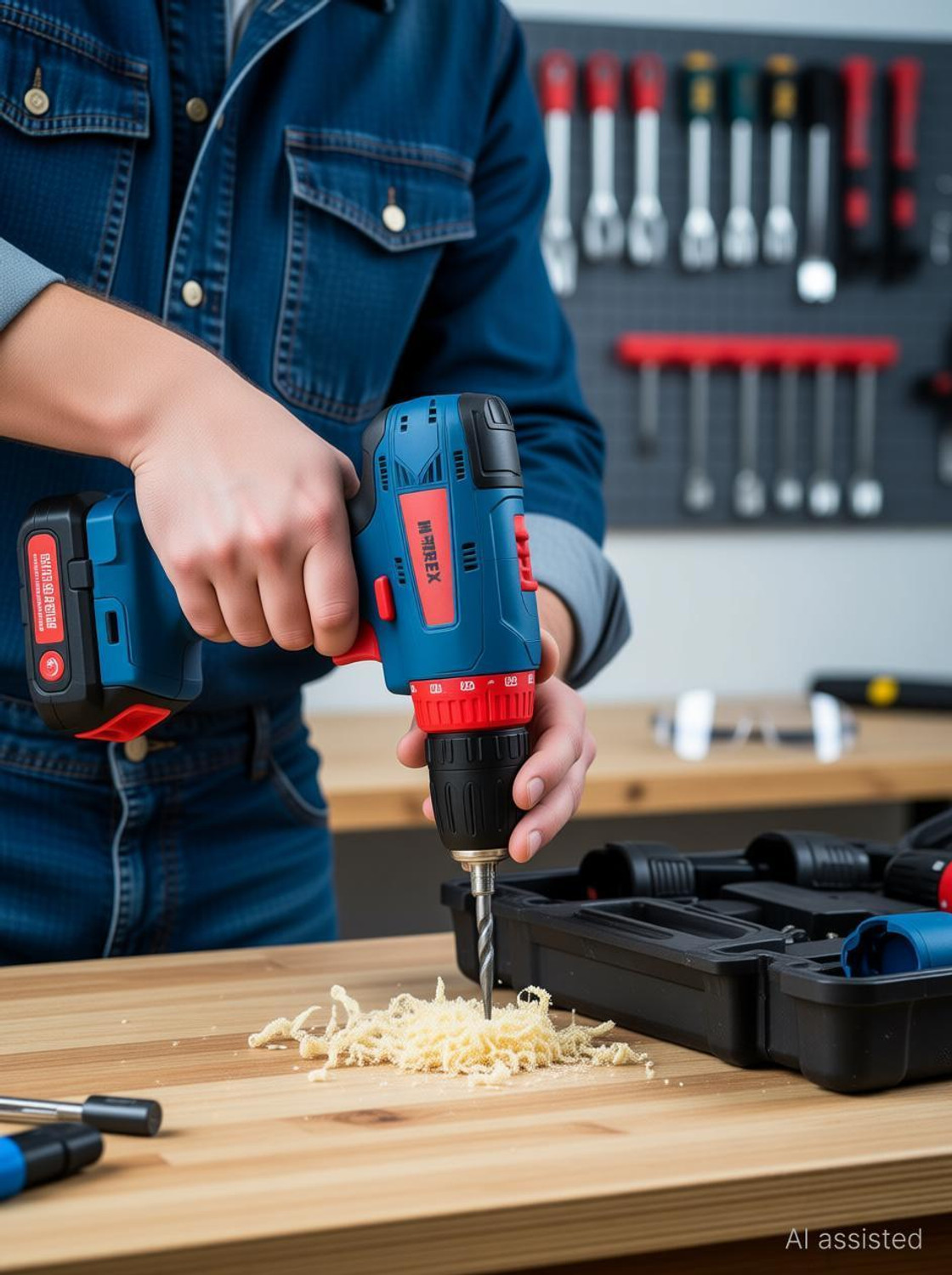 Image of M-TREX HI-FLEX CORDLESS DRILL KIT SET 25 TYPE OF TOOLS & 12V LI-ION BATTERY,CHARGER HF-CL-CD-12 Collated Screw Gun