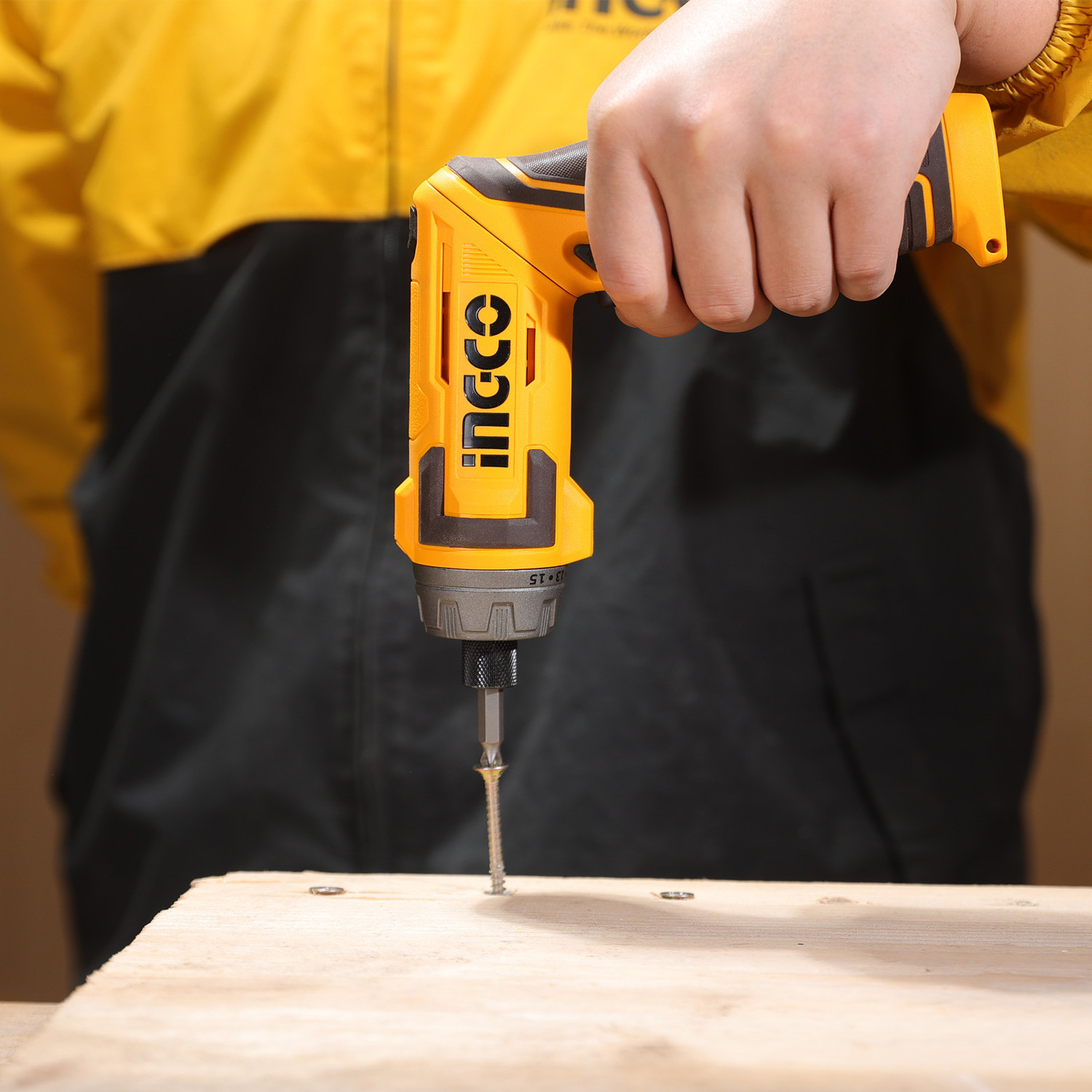 Image of INGCO Cordless Screwdriver 8V Type-C Charging Port, with Charger, Screwdriver Bits, Plastic Box, Drywall Screw Gun