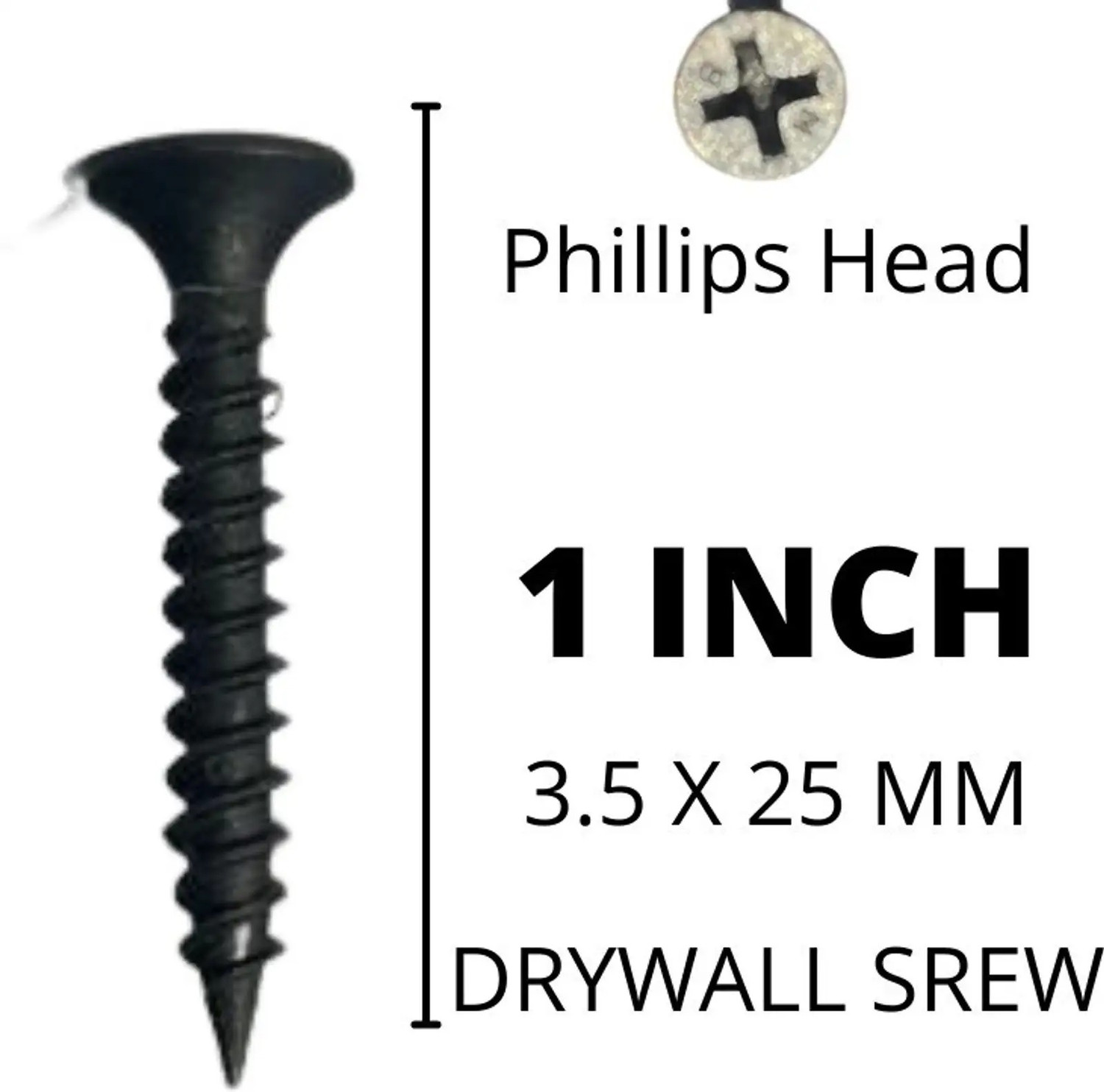 Image of INDRION Cast Iron Bugle Head Drywall Screw