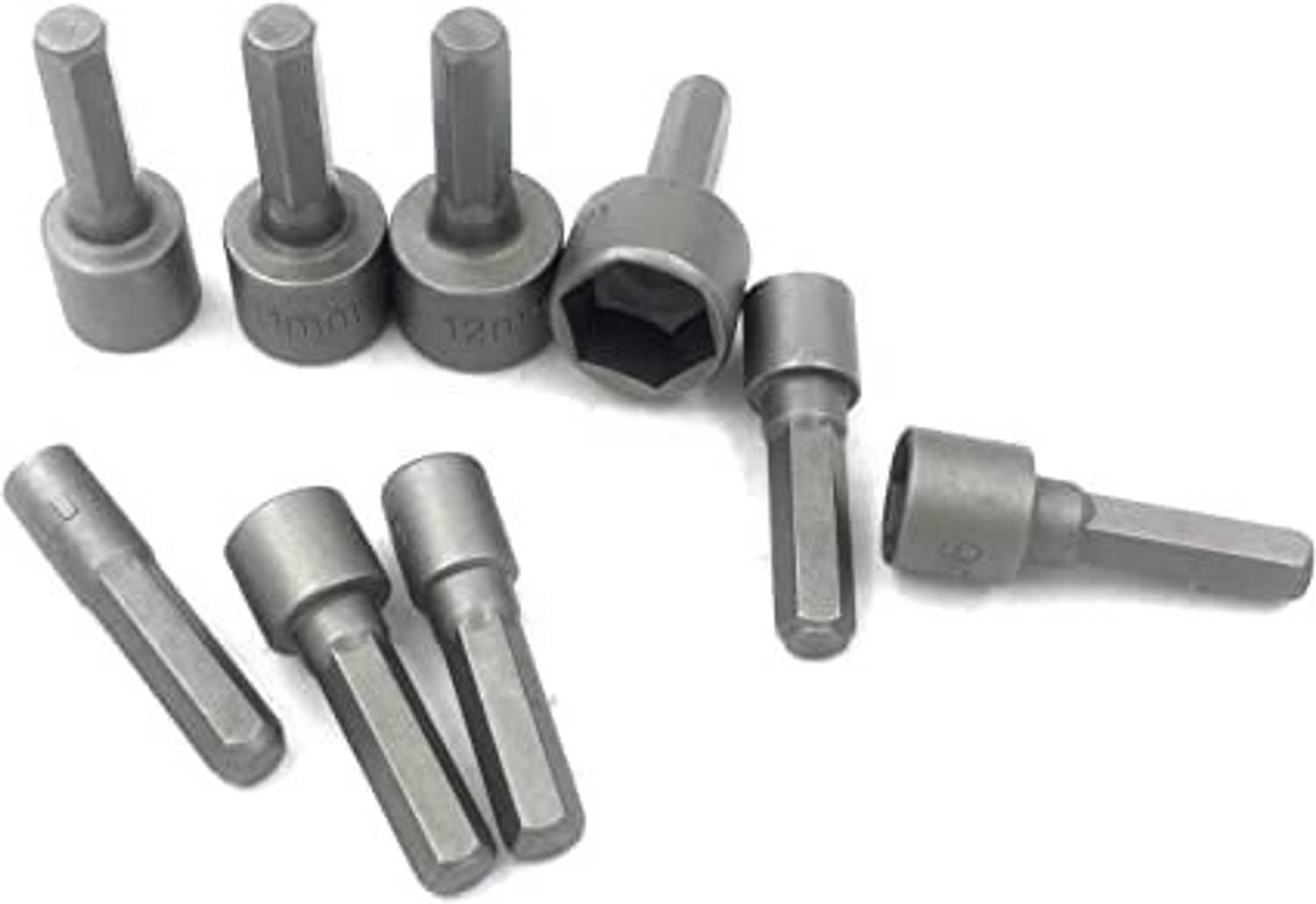 NITYA 9pcs 5-13mm Socket Nut Driver Set Nut Setter Driver Drill 5