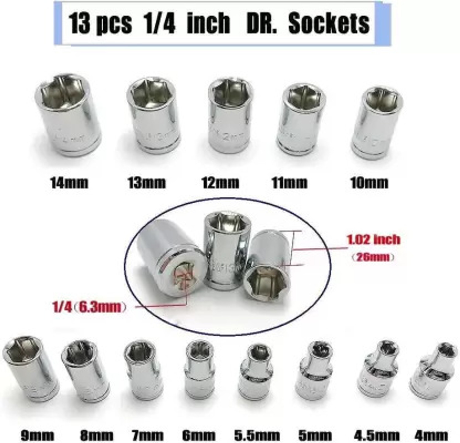 Image of KHANSAHEB 46 In 1 Pcs Tool Kit & Screwdriver and Socket Set,Hand Tool Kit Socket Set Combination Screwdriver Set
