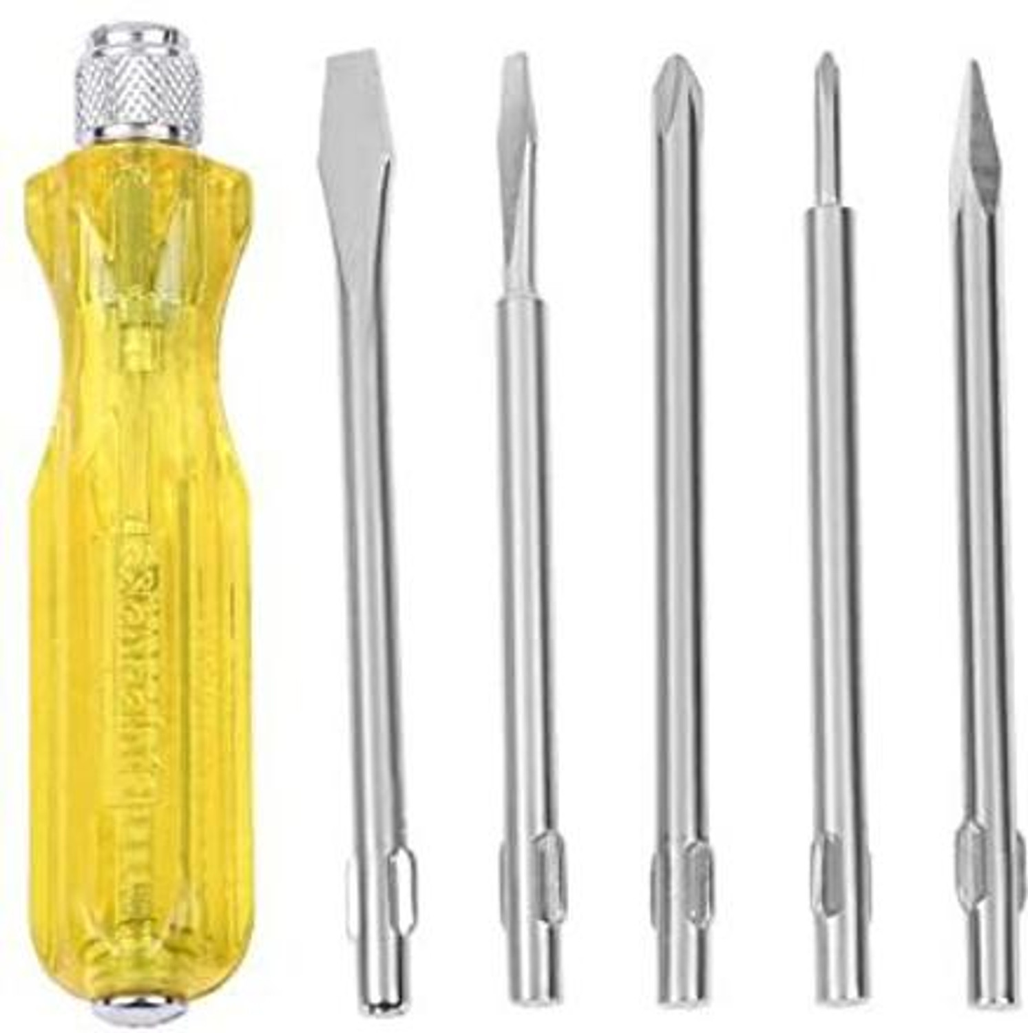 Image of Kshivi 5 Pcs Combination Screwdriver Set Kit With Different Blades for Multipurpose Use Combination Screwdriver Set