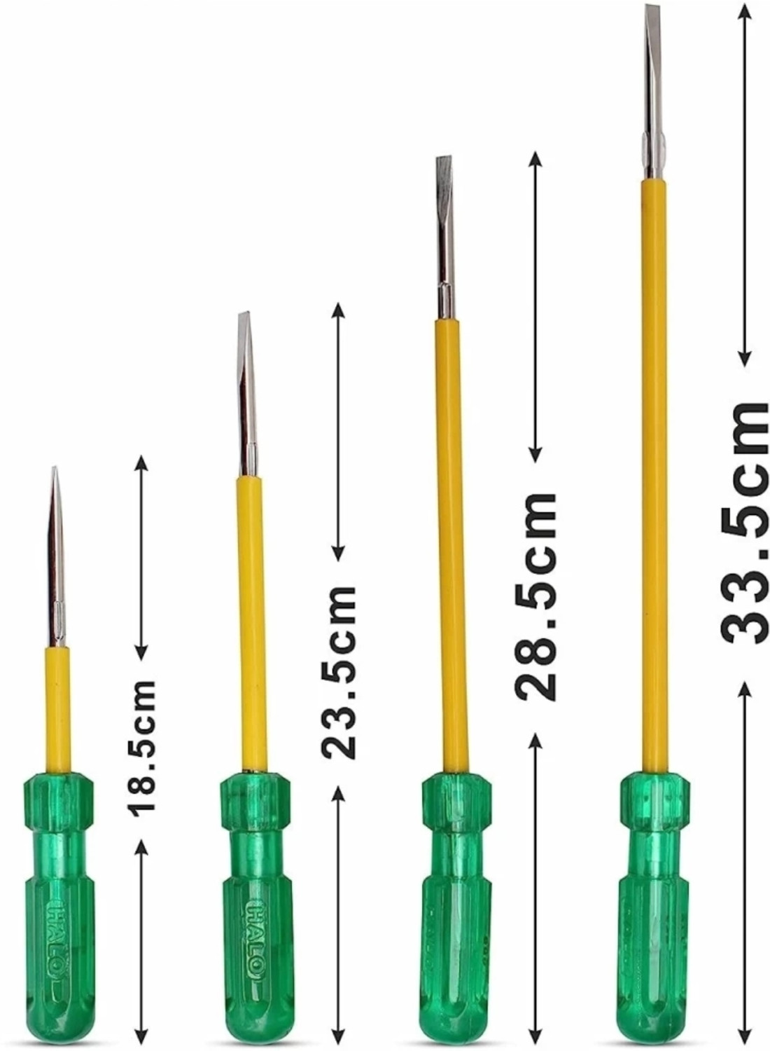 Image of PTM Pack of 4 # 2in1 reversible screwdriver 4inch 6 inch 8inch 10 inch Combination Screwdriver Set