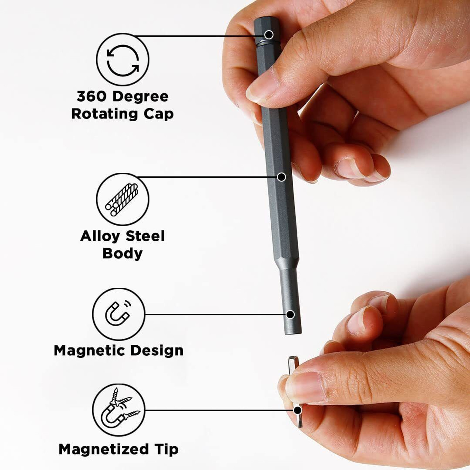 Image of Flipco Precision Screwdriver Set, 24 in 1 Mini Screwdriver Set, 24 Screwdriver Sets Precision Screwdriver Set