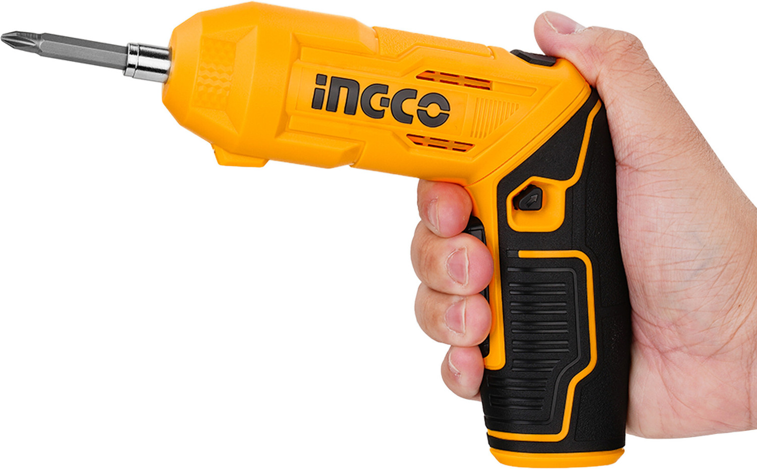 Image of INGCO 4NM CSDLI0442 Lithium Ion Cordless Screwdriver Adjustable Handle Long Handle Screwdriver Set (Pack of 1)