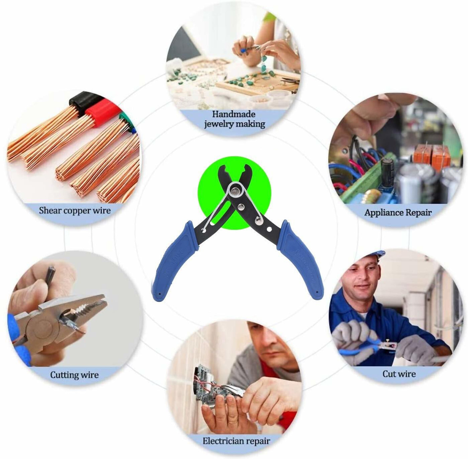 Image of TAPARIA Taparia 812 combo wire stipar cuter bilu Combination Screwdriver Set