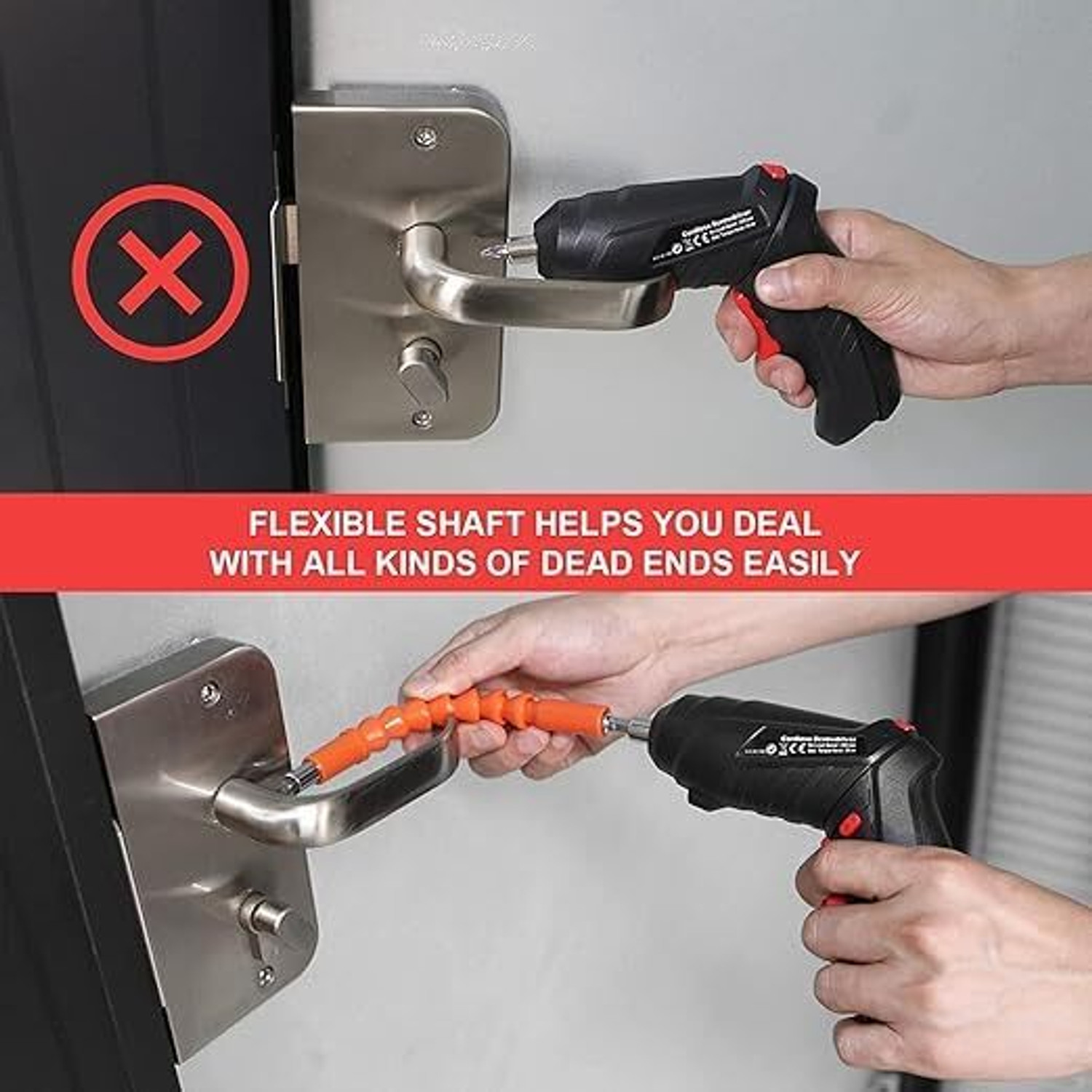 Image of Voltegic Portable 47-in-1 Electric Screwdriver Tool Set Combination Screwdriver Set (Pack of 1)
