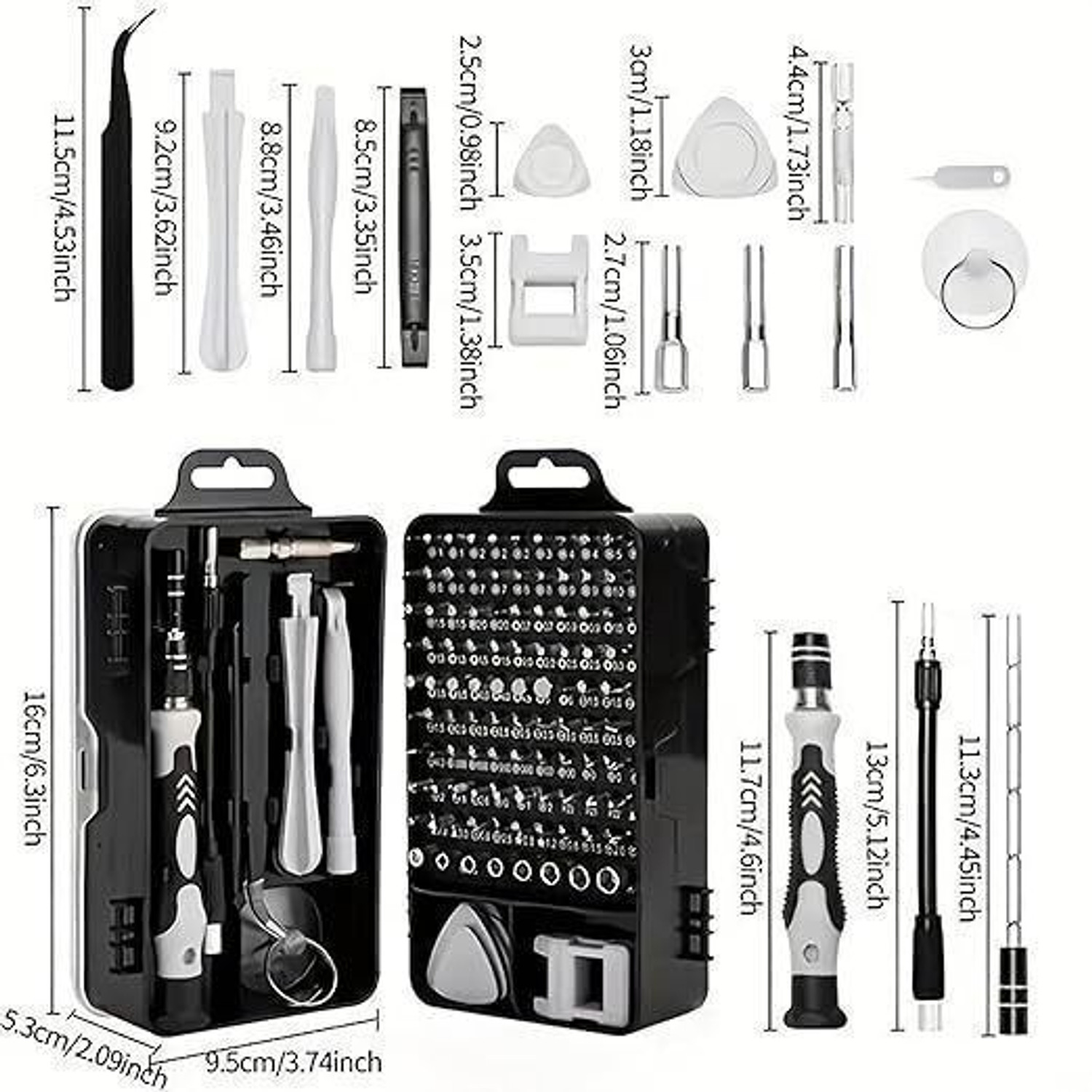 Image of STARVOKES 115-in-1 Magnetic Precision Screwdriver Set| Repair Tool Kit for Electronics etc Standard Screwdriver Set