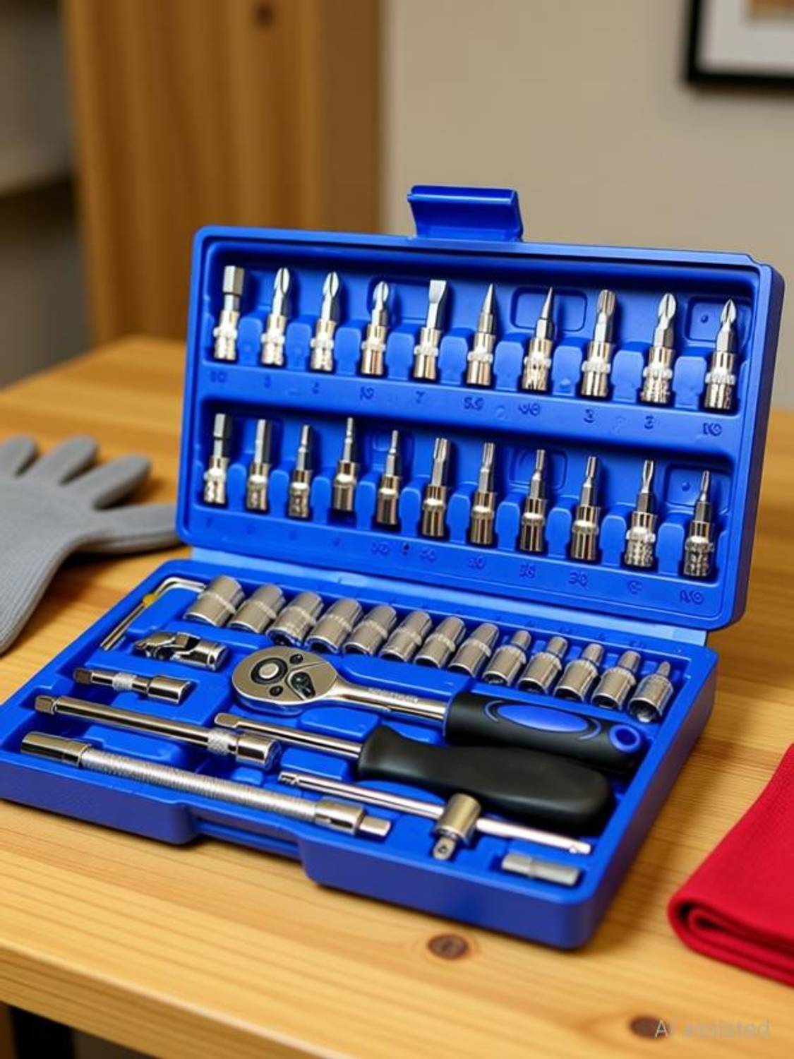 KHANSAHEB 46 in 1 Tool Kit Car Repair Set - Image 2