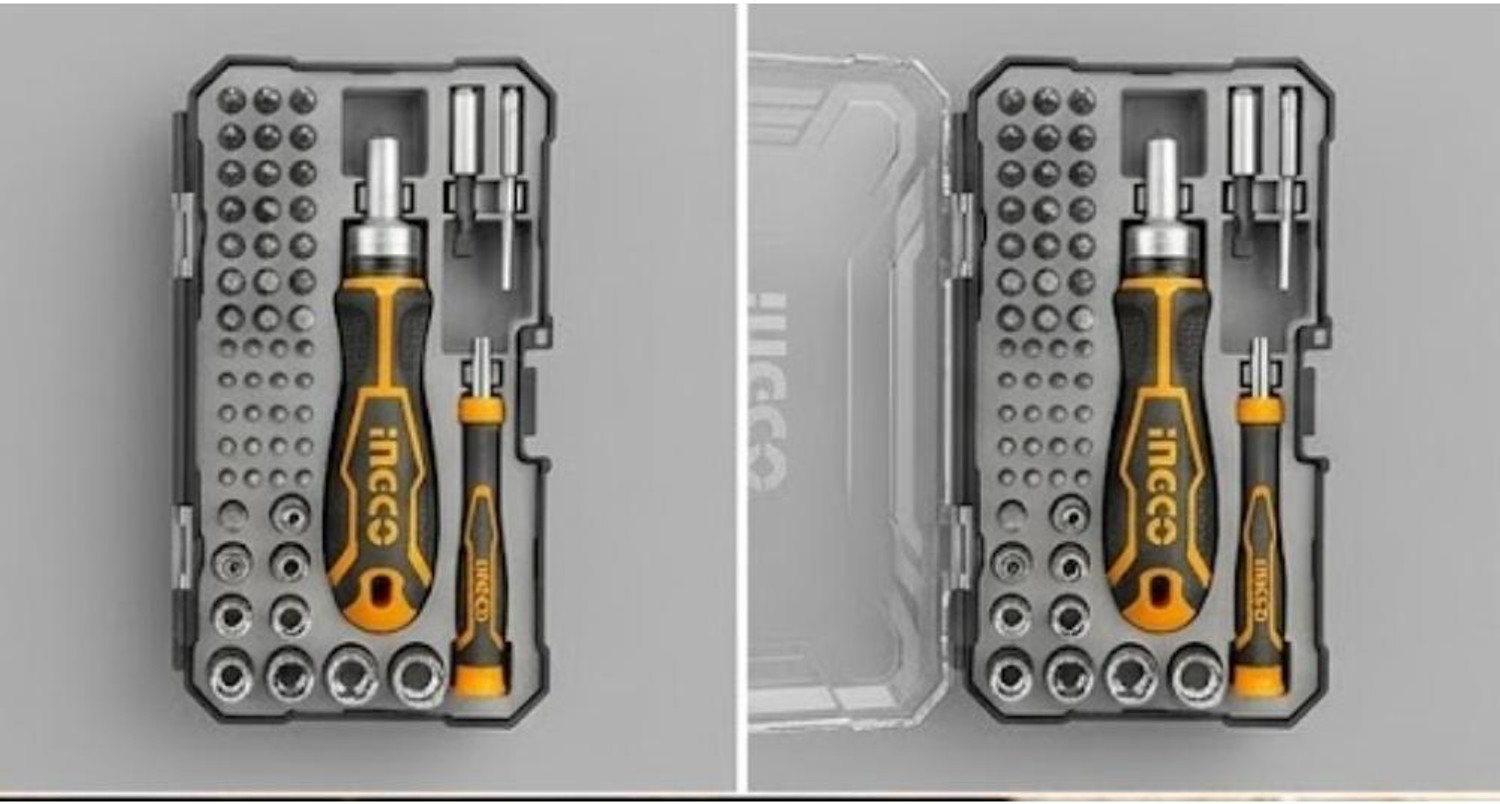 Image of INGCO Bits Set (55 Pcs) Precision Screwdriver Set