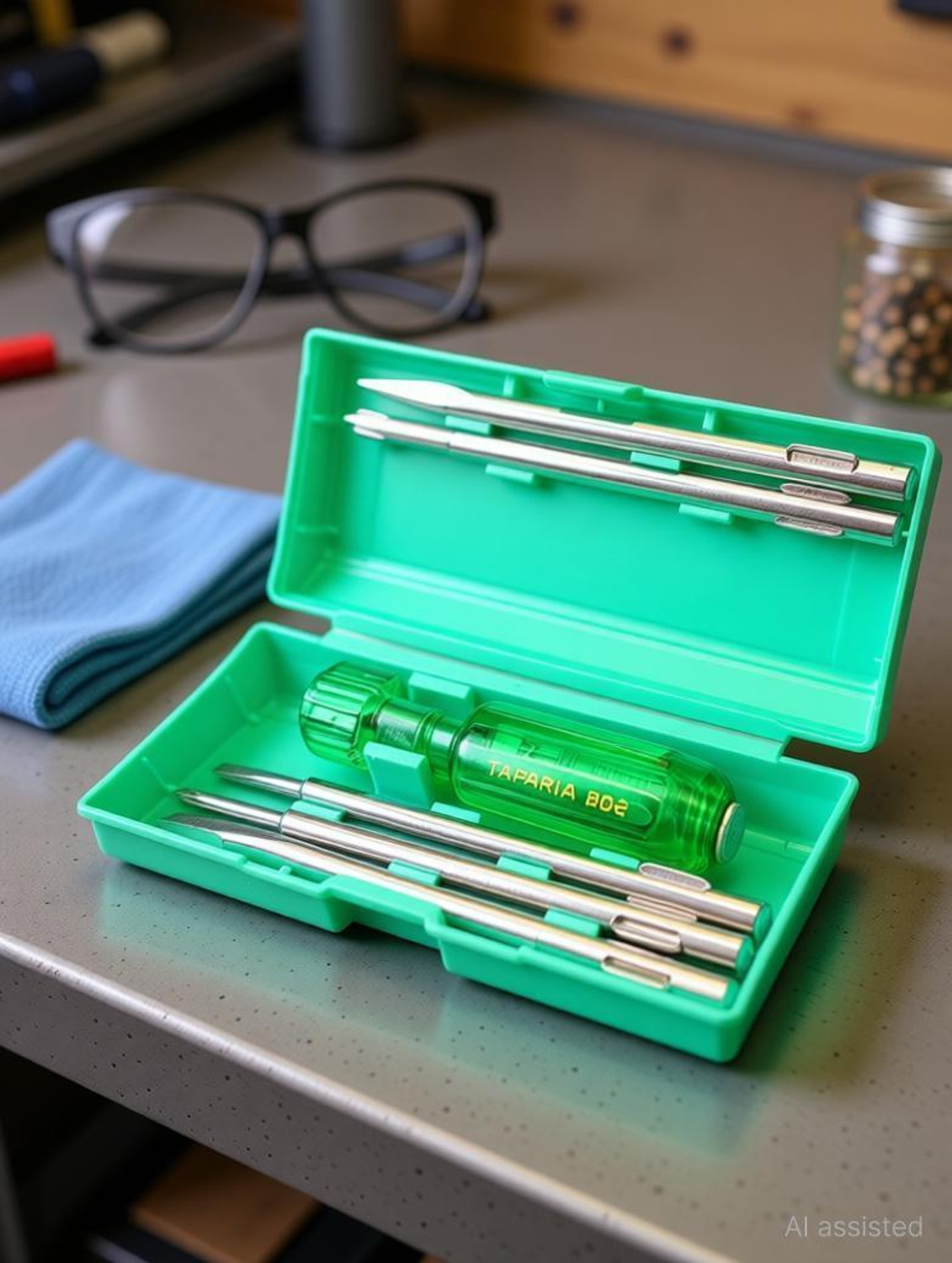 Image of TAPARIA + /- interchange Taparia Screw Driver(5 Screwdriver BIT) Long Handle Screwdriver Standard Screwdriver Set