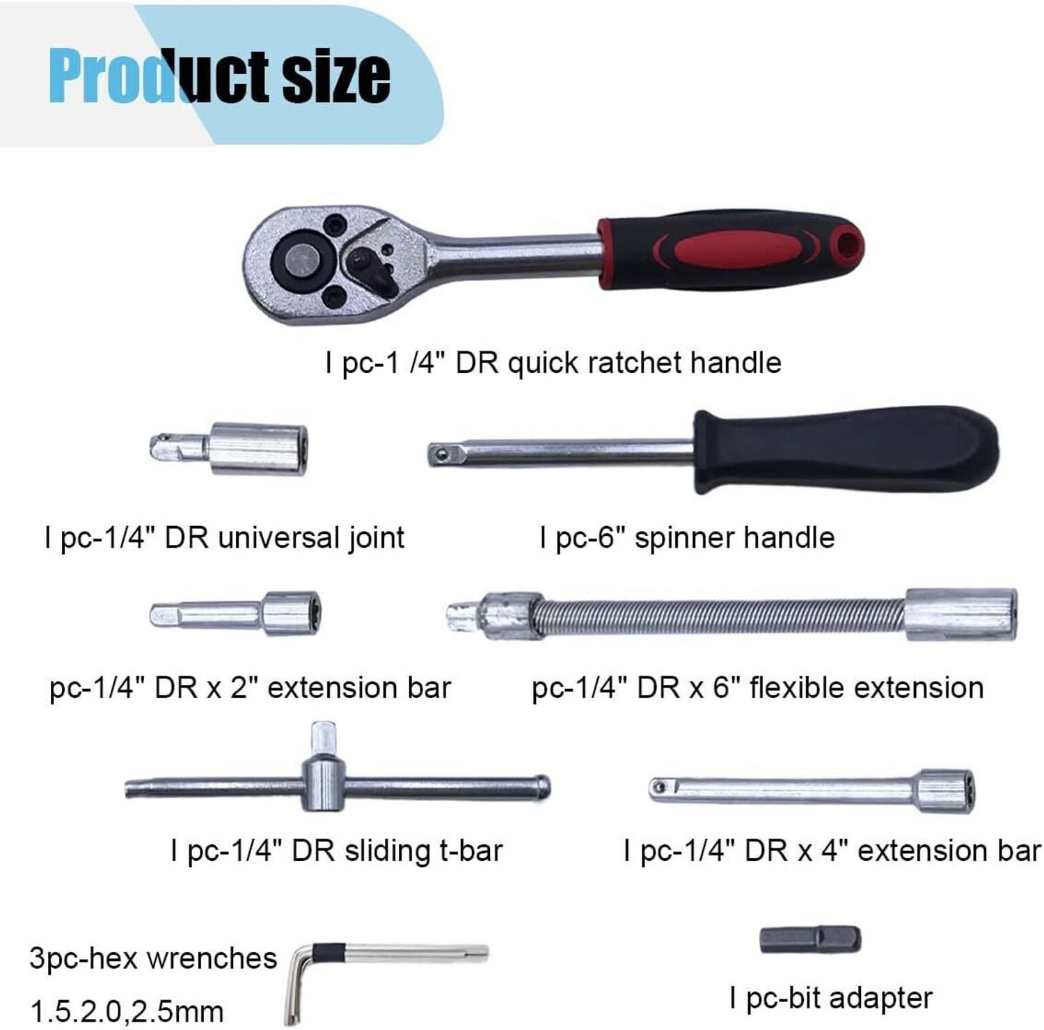 Image of jamaind cycle gear box kit - a28 Combination Screwdriver Set (Pack of 1)