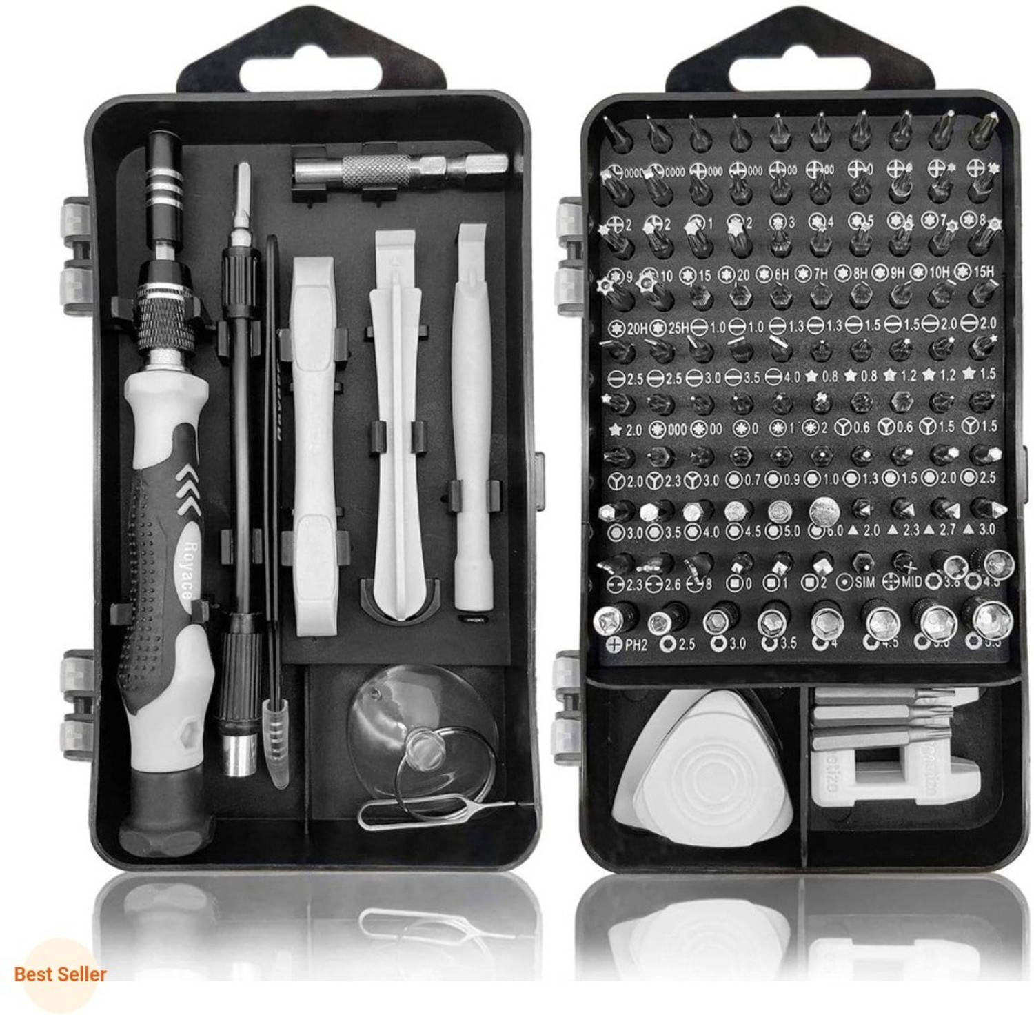 Image of TRINETRAHUB Professional Multi-Bit Repair Tool Kit for Laptop, Mobile, Watch, Eyeglasses.14 Standard Screwdriver Set