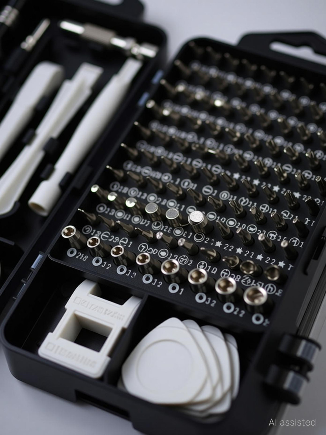 Image of Wishbone Screw driver Tool box kit set 122 in 1 Precision tester Screwdriver Set Precision Screwdriver Set