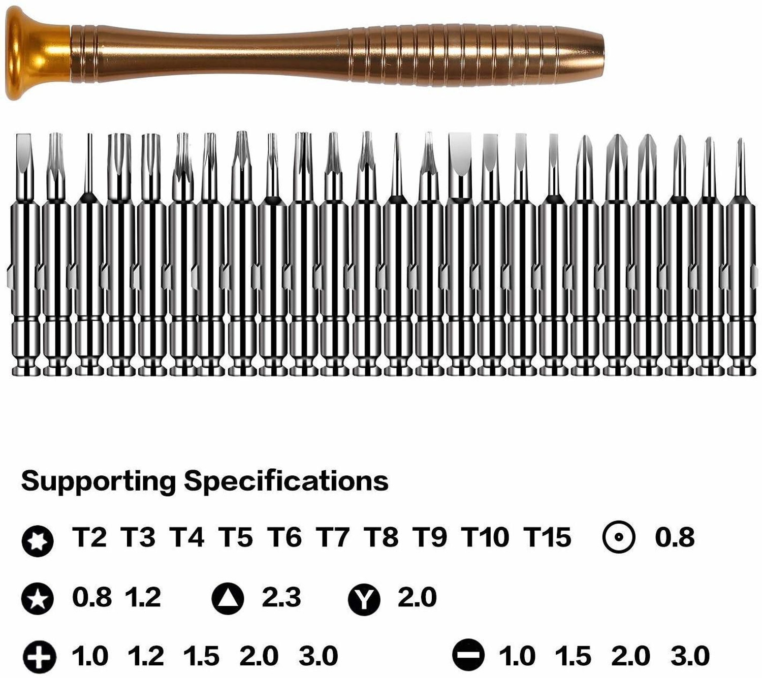 Image of Tec Tavakkal 25 in 1 Screwdriver Set, Mini screwdriver Tool Kit Standard Screwdriver Set Standard Screwdriver Set