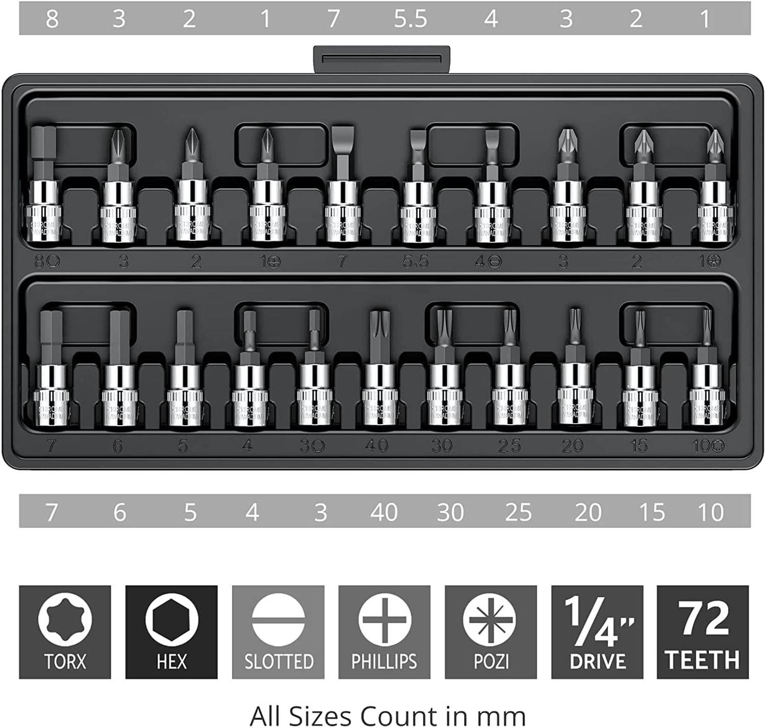 JINKI 46 in 1 Tool Kit with Screwdriver & Socket Set - Image 2
