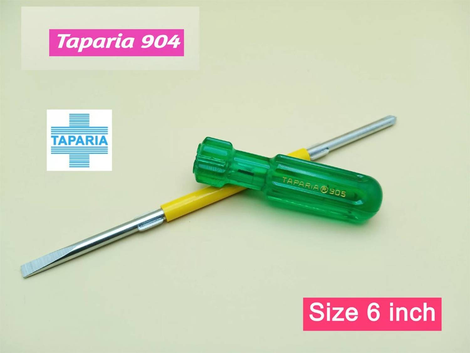 TAPARIA 904-i Yellow and Green Screwdriver - Image 1