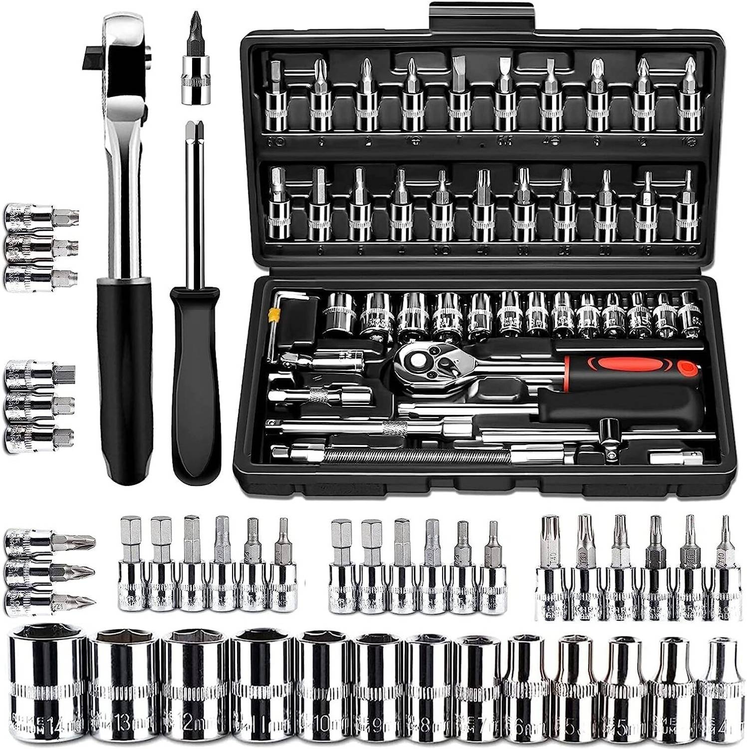 WINSOBY WB-101 46-in-1 Drive Socket Set