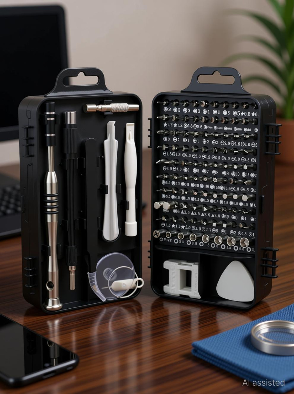 Image of BhalTech 110 in 1 Professional Multi-Function Magnetic Repair Computer Tool Kit Precision Screwdriver Set