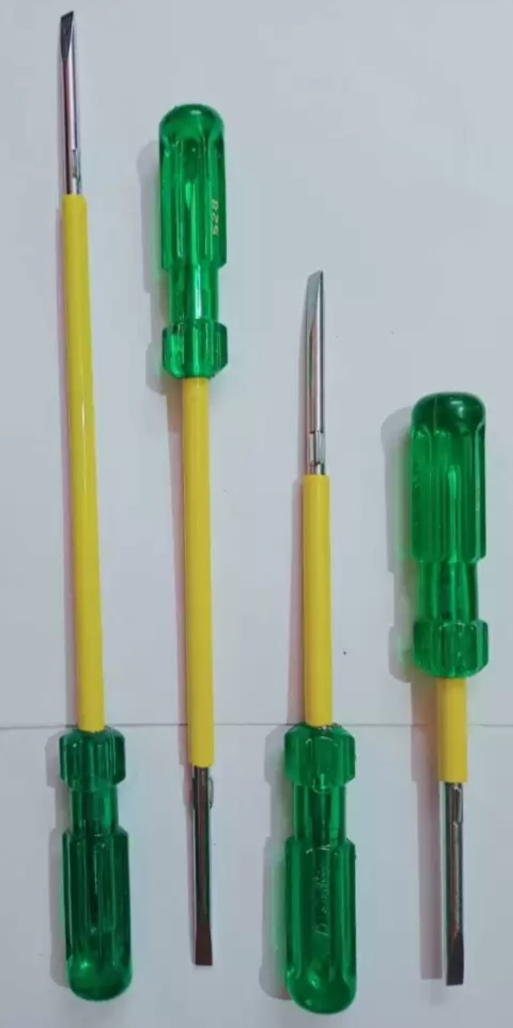Image of PTM Pack of 4 # 2in1 reversible screwdriver 4inch 6 inch 8inch 10 inch Combination Screwdriver Set