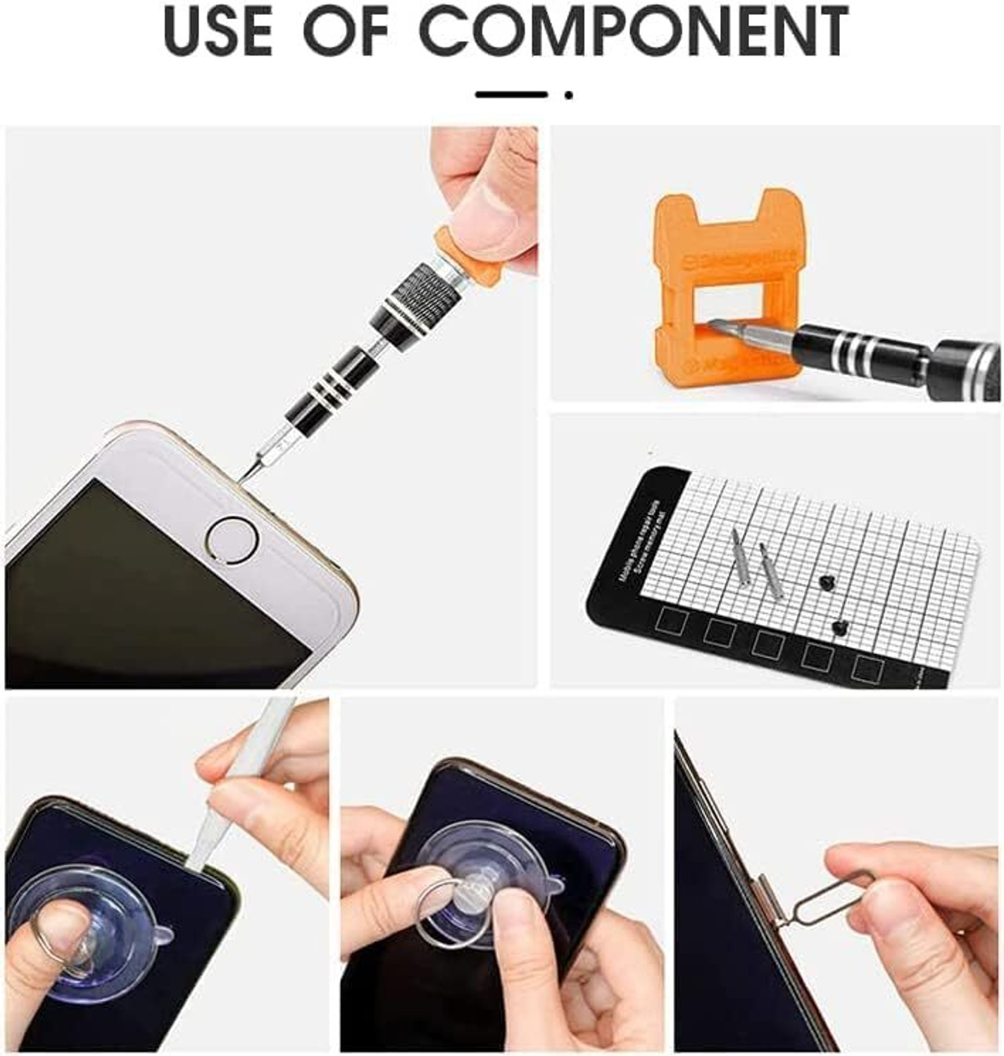 Image of SAYKHUS 115 in 1 screw driver tool set kit, Professional Precision Screwdriver Set Combination Screwdriver Set