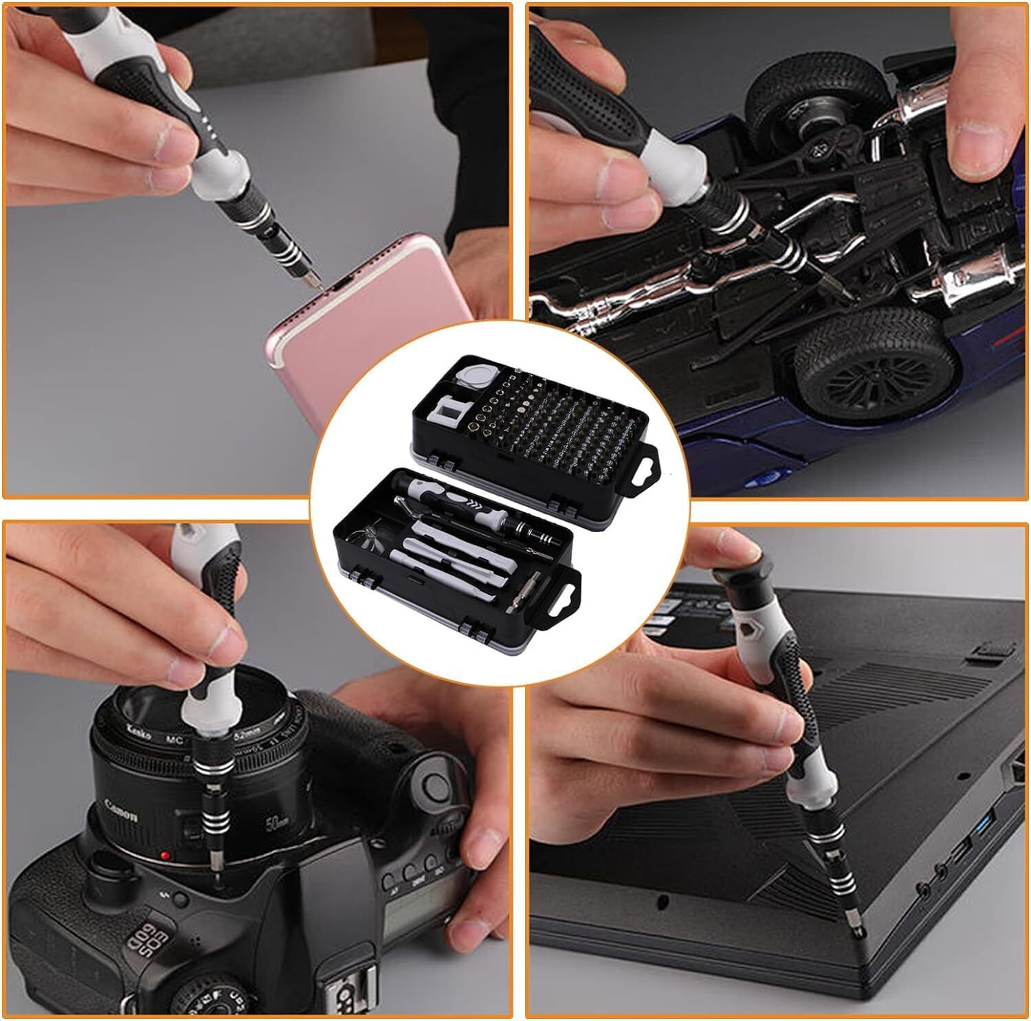 Image of ORVENIX Magnetic Driver Kit,Electronics Precision Screwdriver Set with Portable Bag Precision Screwdriver Set