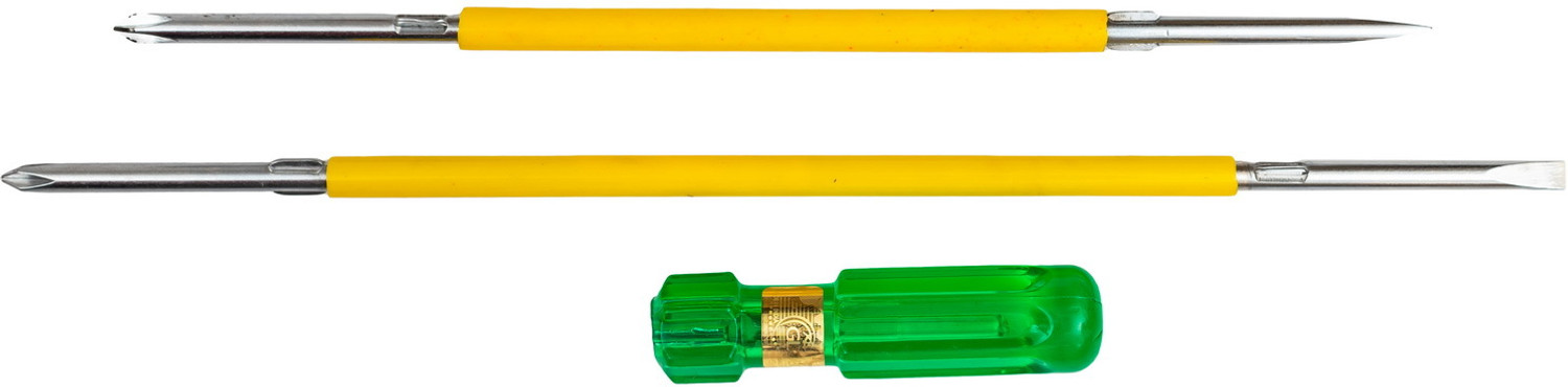 Image of Globus 733 SCREW DRIVER( 10 inch /250mm) & (12 inch /300mm)FOR HOME /PROFESSIONAL USE. Combination Screwdriver Set