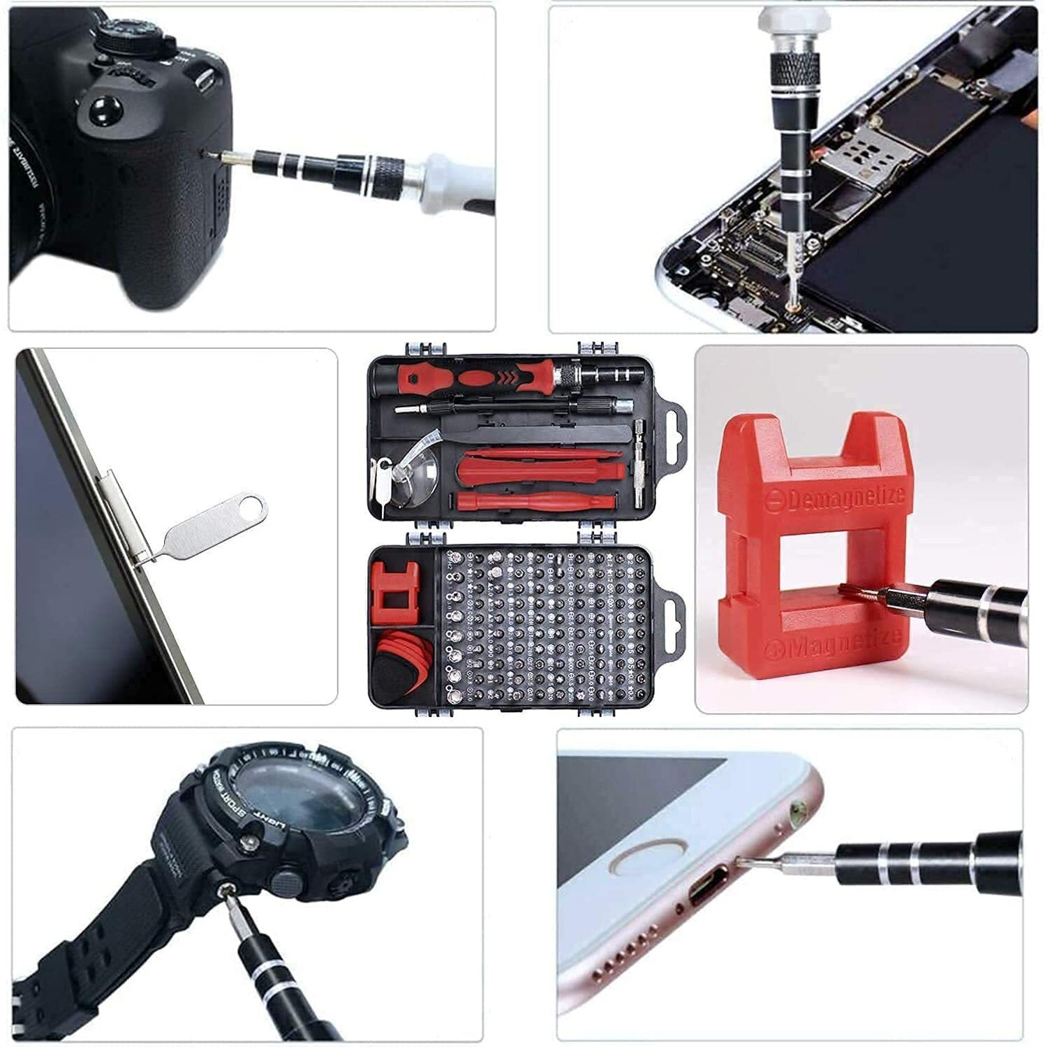 Image of SAYKHUS 115 in 1 screw driver tool set kit, Professional Precision Screwdriver Set Combination Screwdriver Set